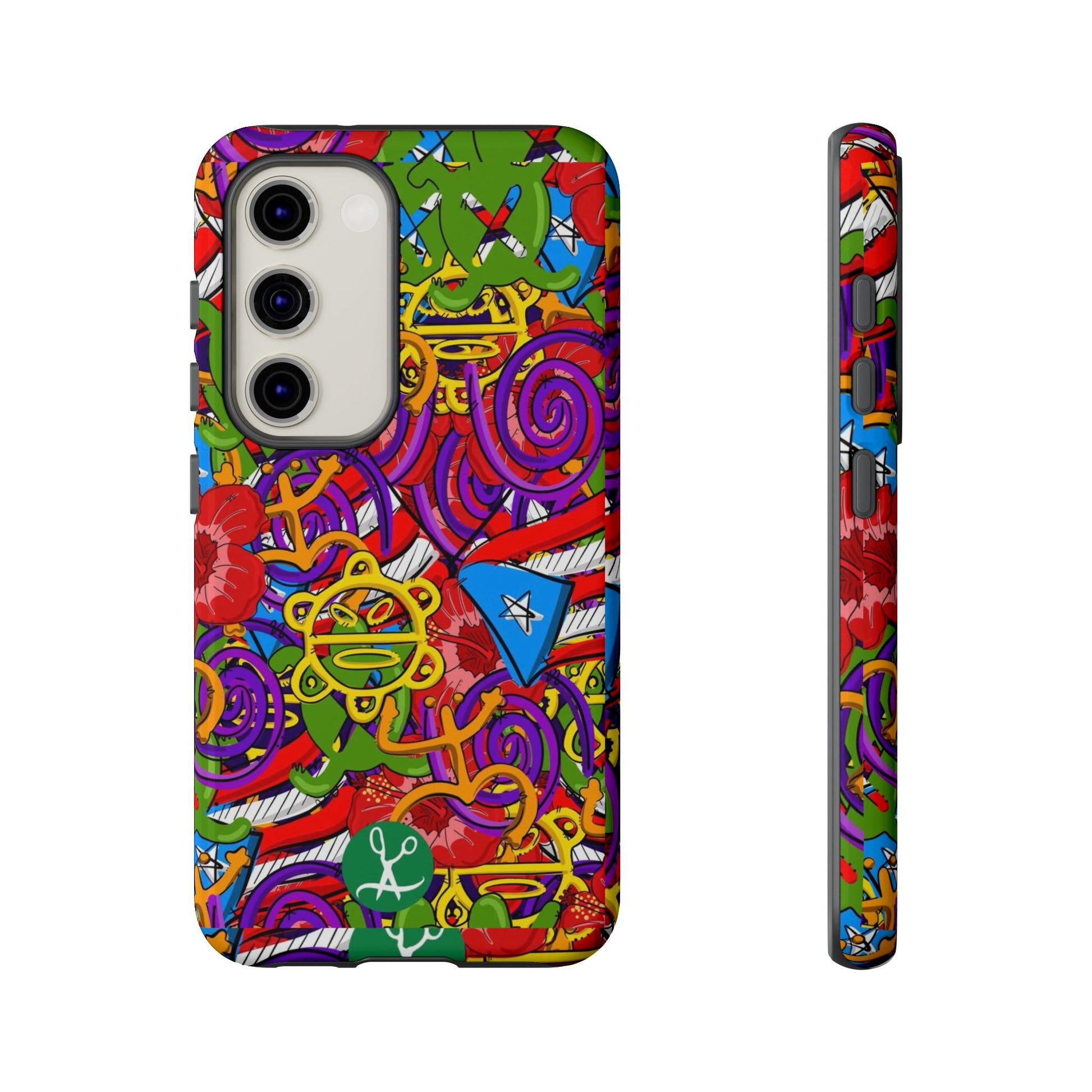 Puerto Rico Taino Tribal Art Tough Cases for iPhones, Samsung, and Pixel