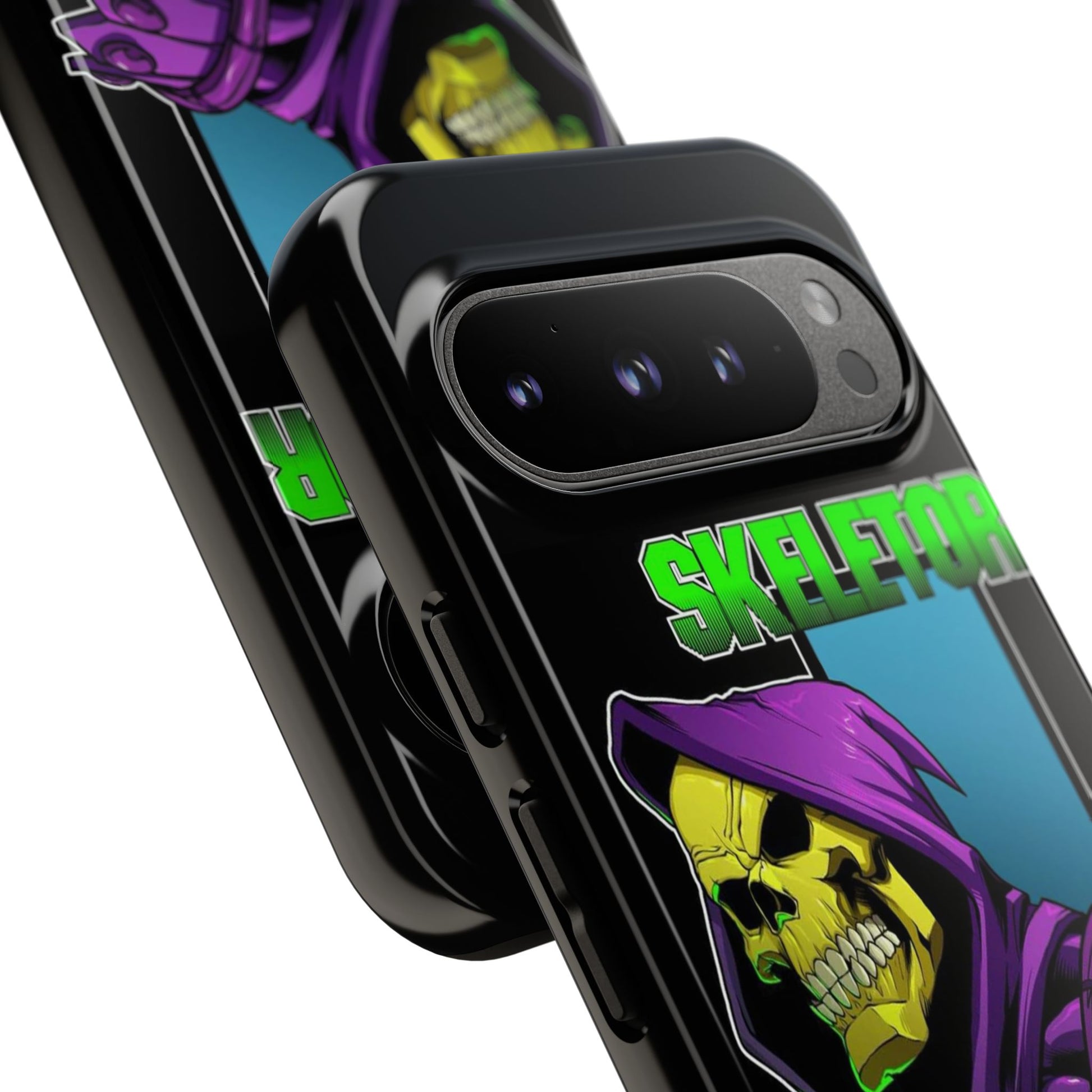 Skeletor Tough Cases for iPhones, Samsung, and Pixel