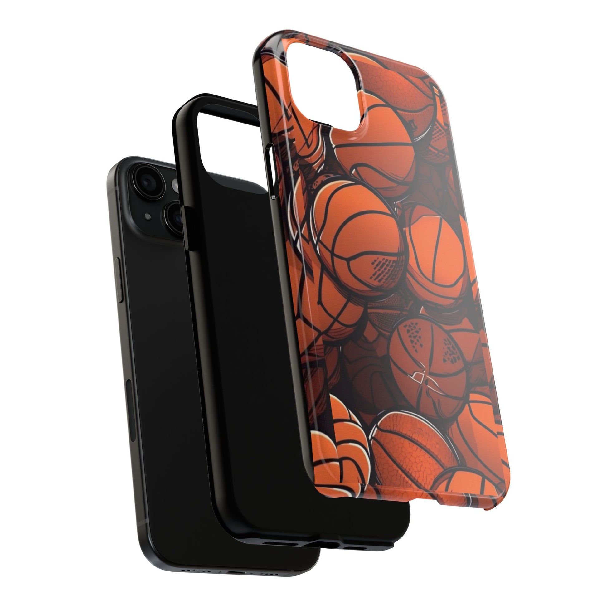 Basketball Pattern Design Tough Phone Cases for Iphones & Samsung Durable