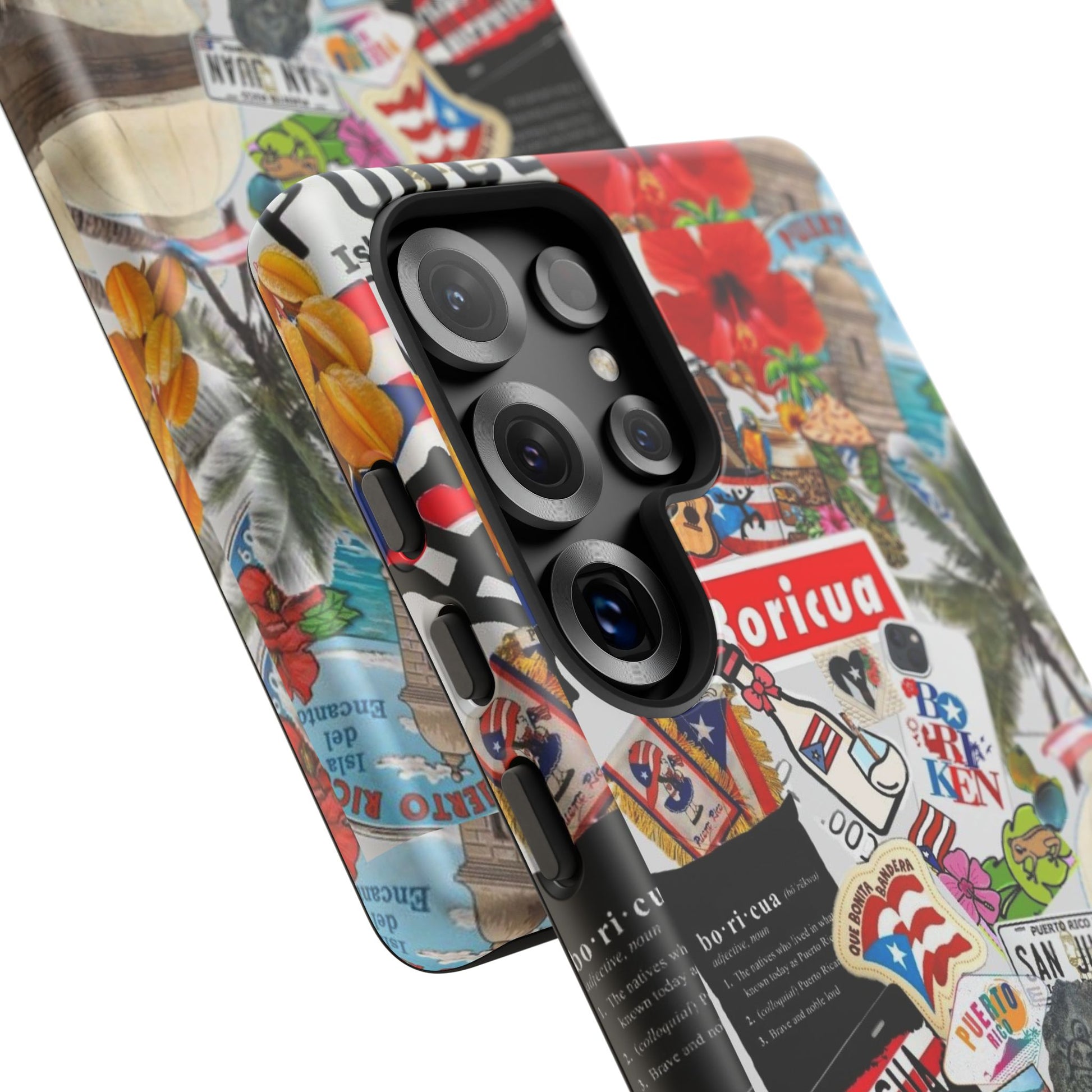 Puerto Rico Boricua Art Tough Cases for iPhones, Samsung, and Pixel