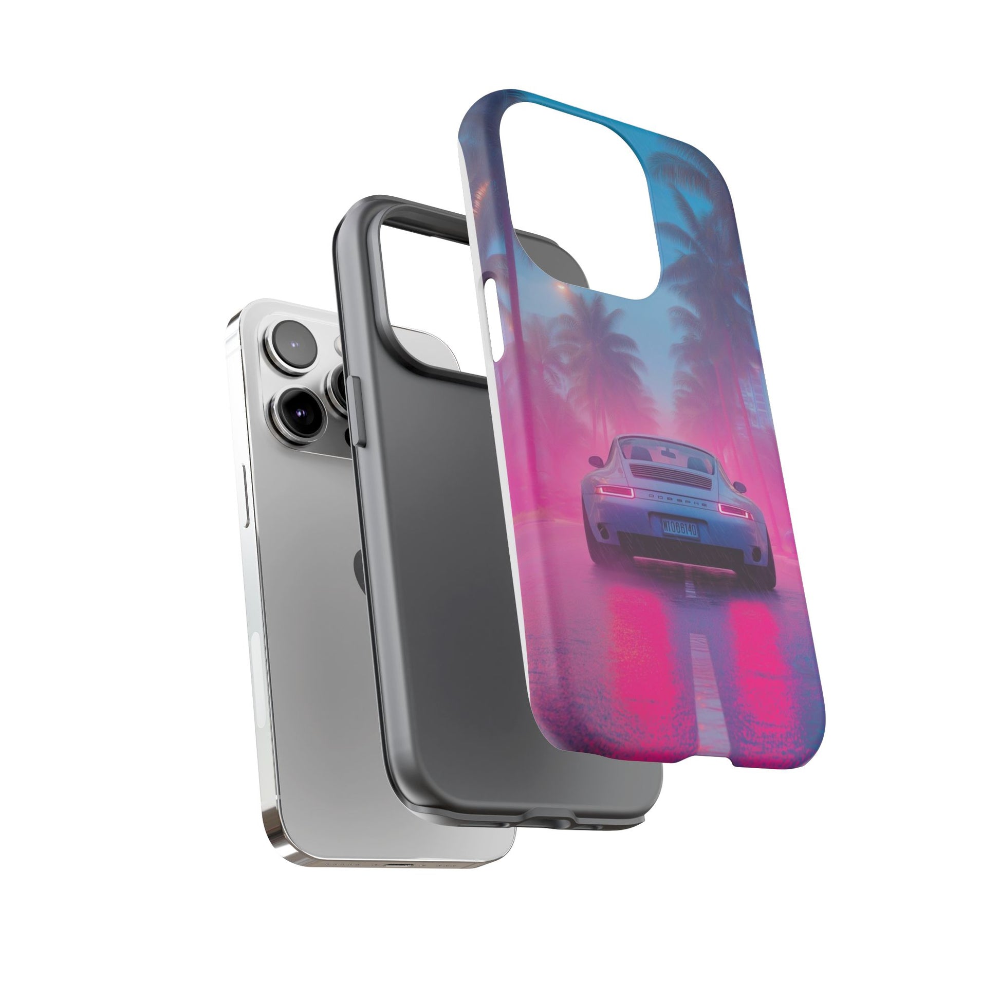 Miami Vice Porsche Phone Case for iPhone, Samsung Galaxy, & Pixel Phones