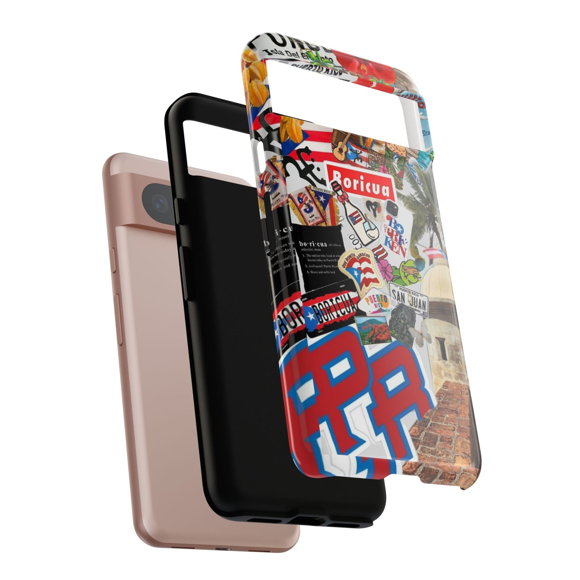 Puerto Rico Boricua Art Tough Cases for iPhones, Samsung, and Pixel