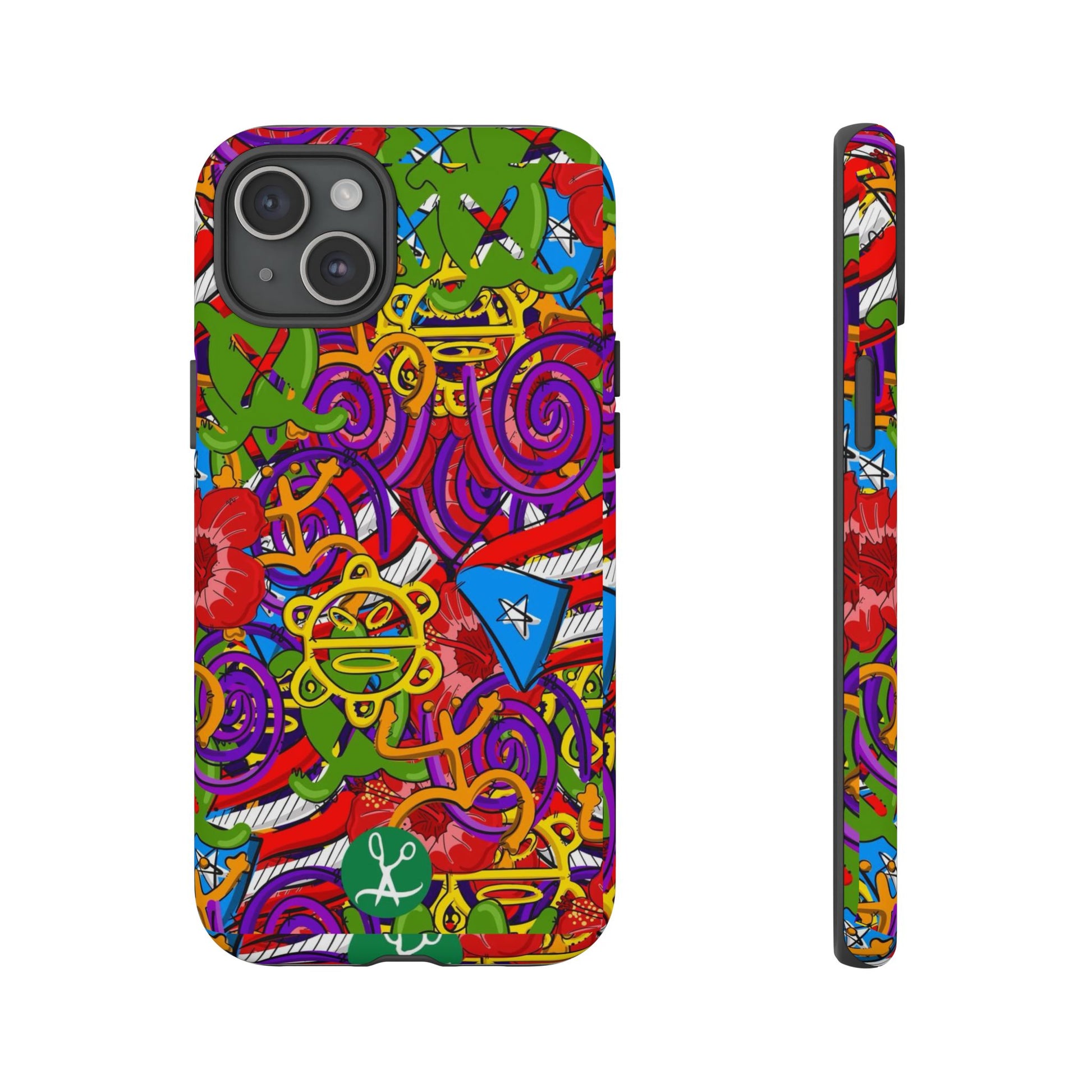 Puerto Rico Taino Tribal Art Tough Cases for iPhones, Samsung, and Pixel