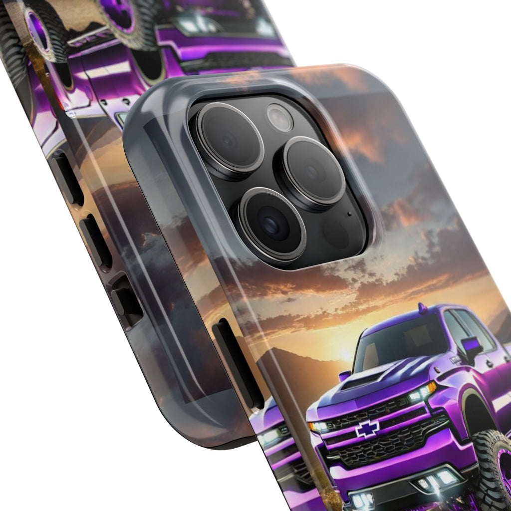Purple Silverado art Phone Cases for Iphones & Samsung Phones Durable