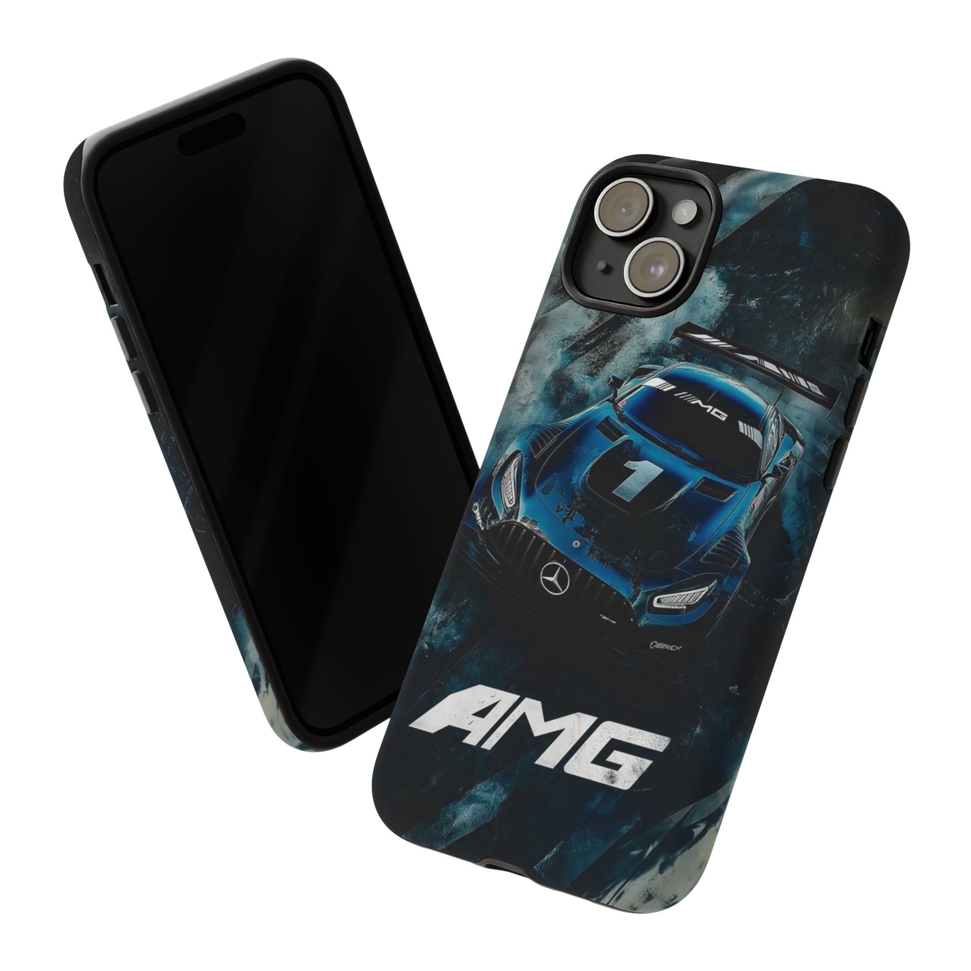 Mercedes AMG Racing Car Tough Cases for iPhones, Samsung, and Pixel