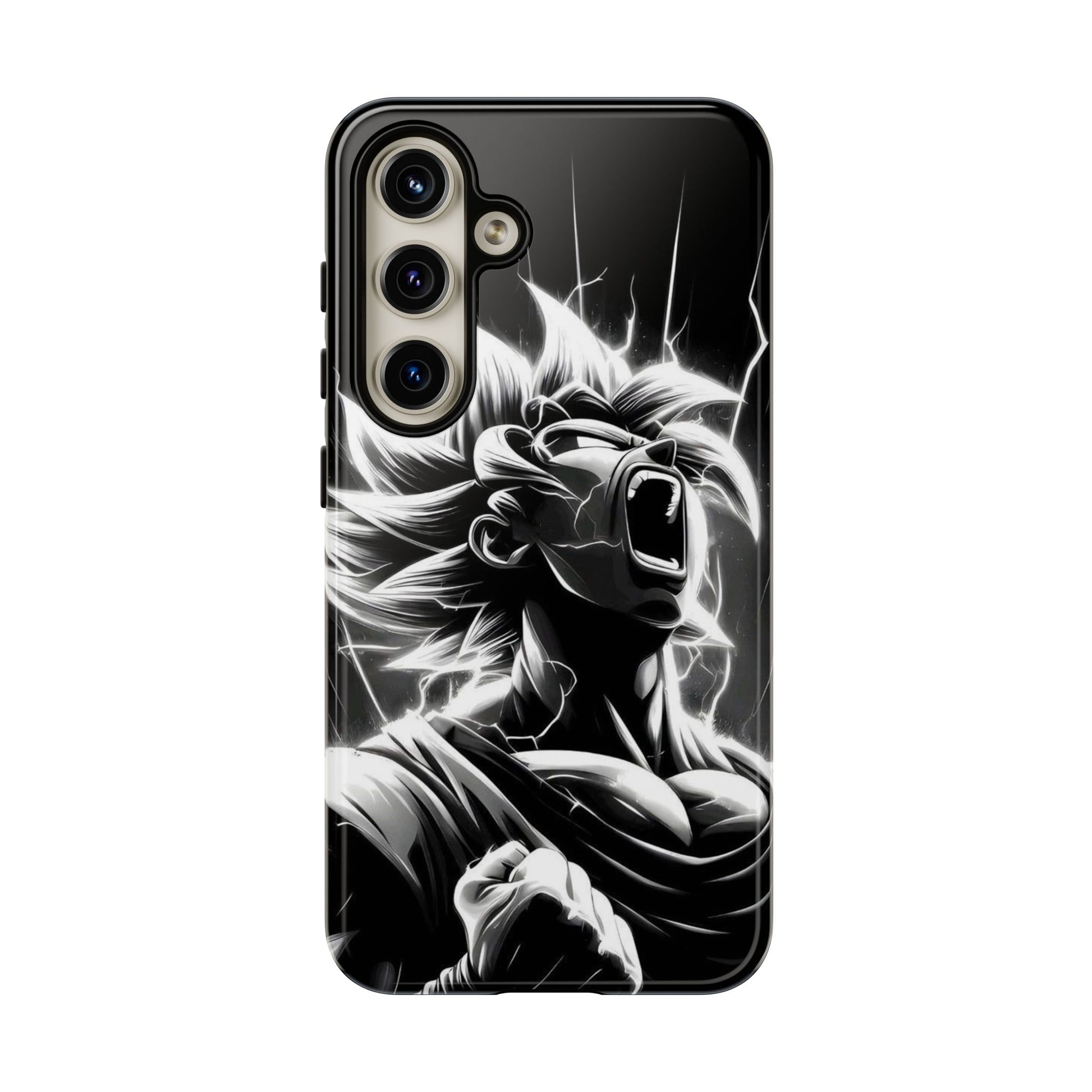 Anime Saiyan Rage Dragon ball Z Tough Cases for iPhones, Samsung, and Pixel
