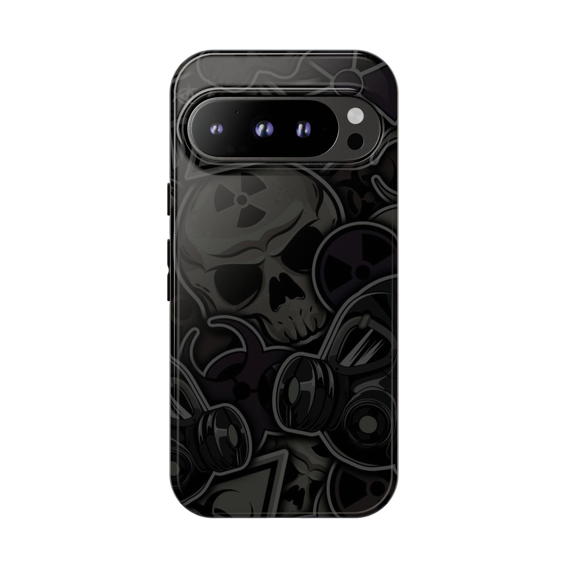 Tough Cases Phone Case, Edgy Skull Design Phone Cover, Gothic Cell Phone Shell