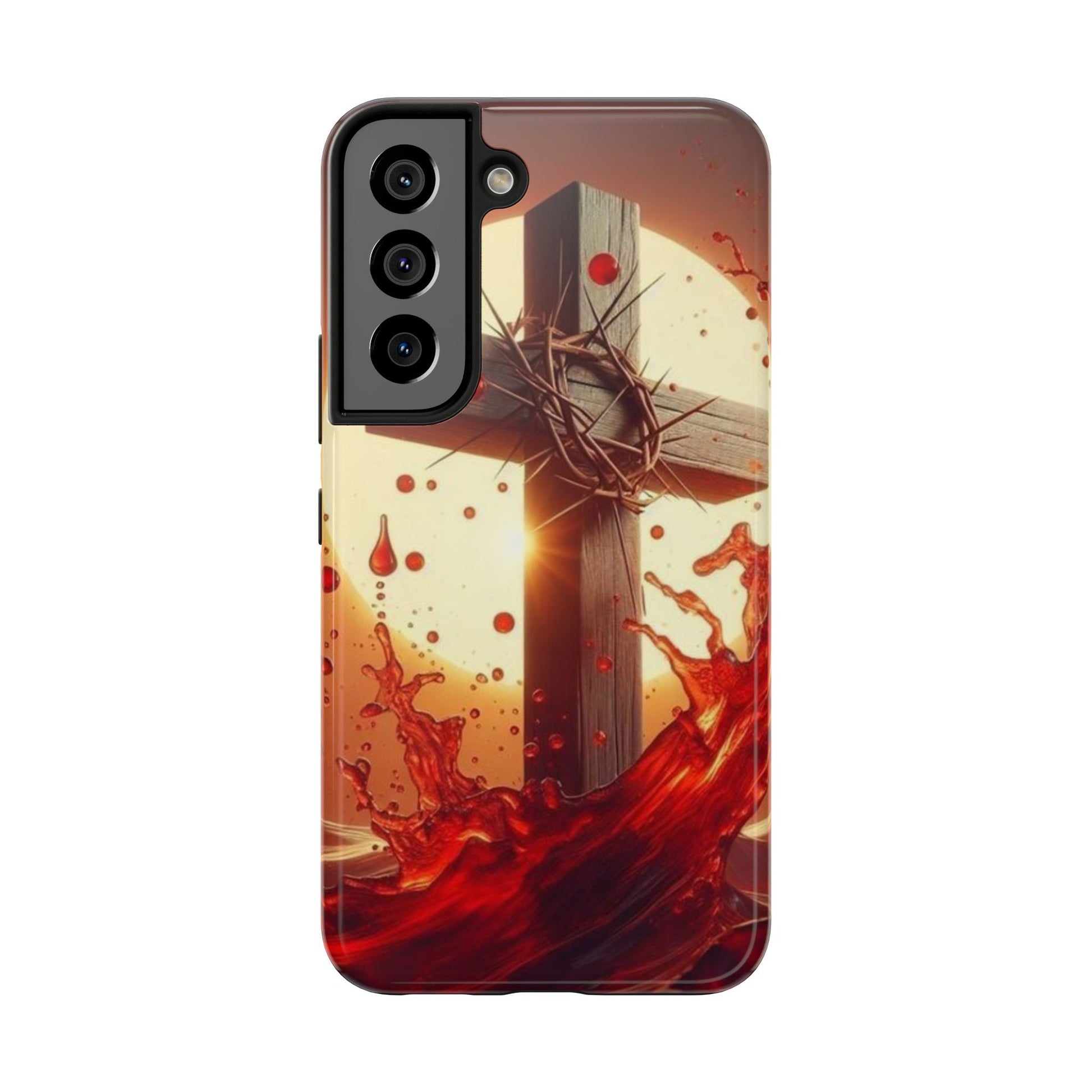 Blood of Christ Christian Theme Phone Cases for iPhones & Samsung Phones