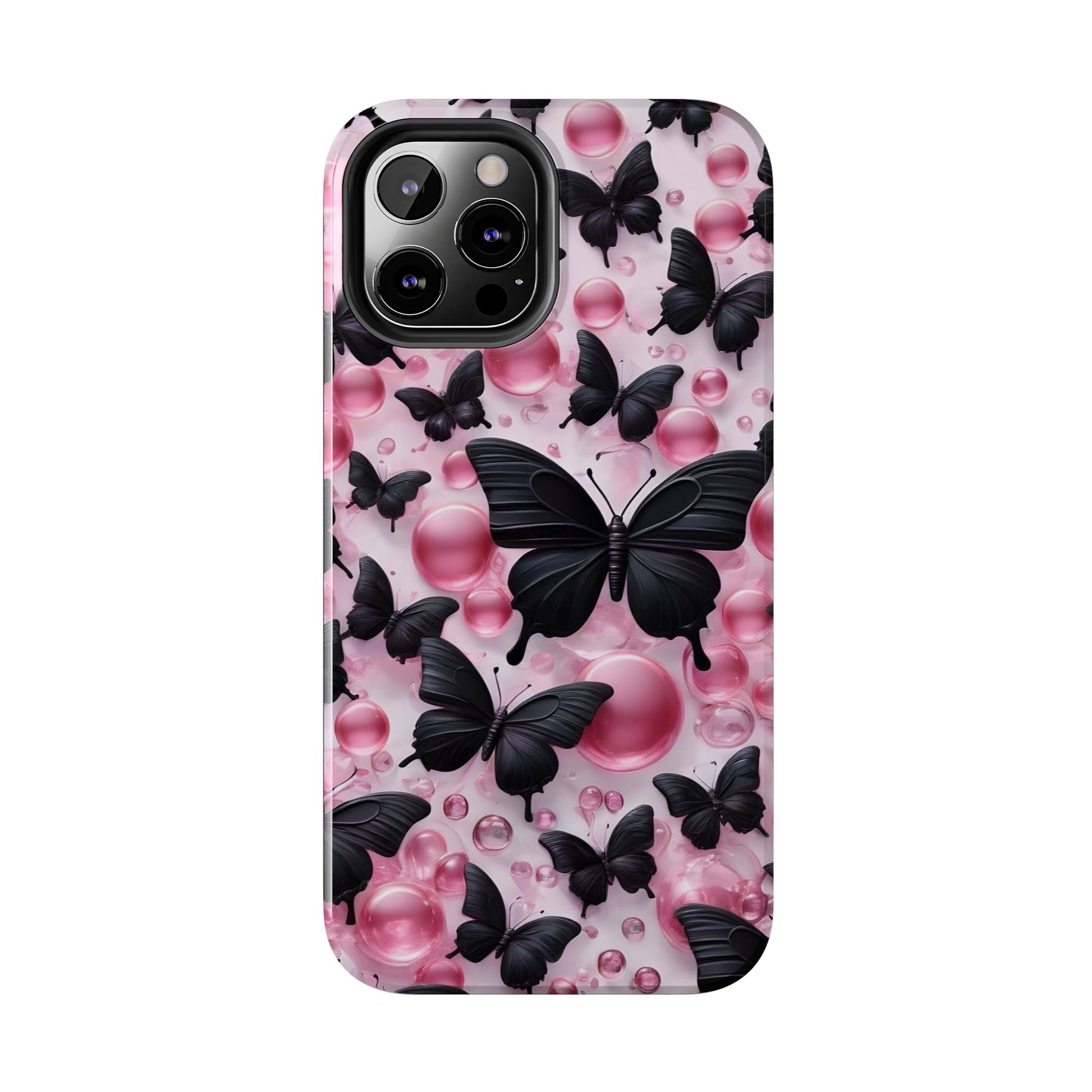Pearls and Butterflies Theme Phone Cases for iPhones & Samsung Phones