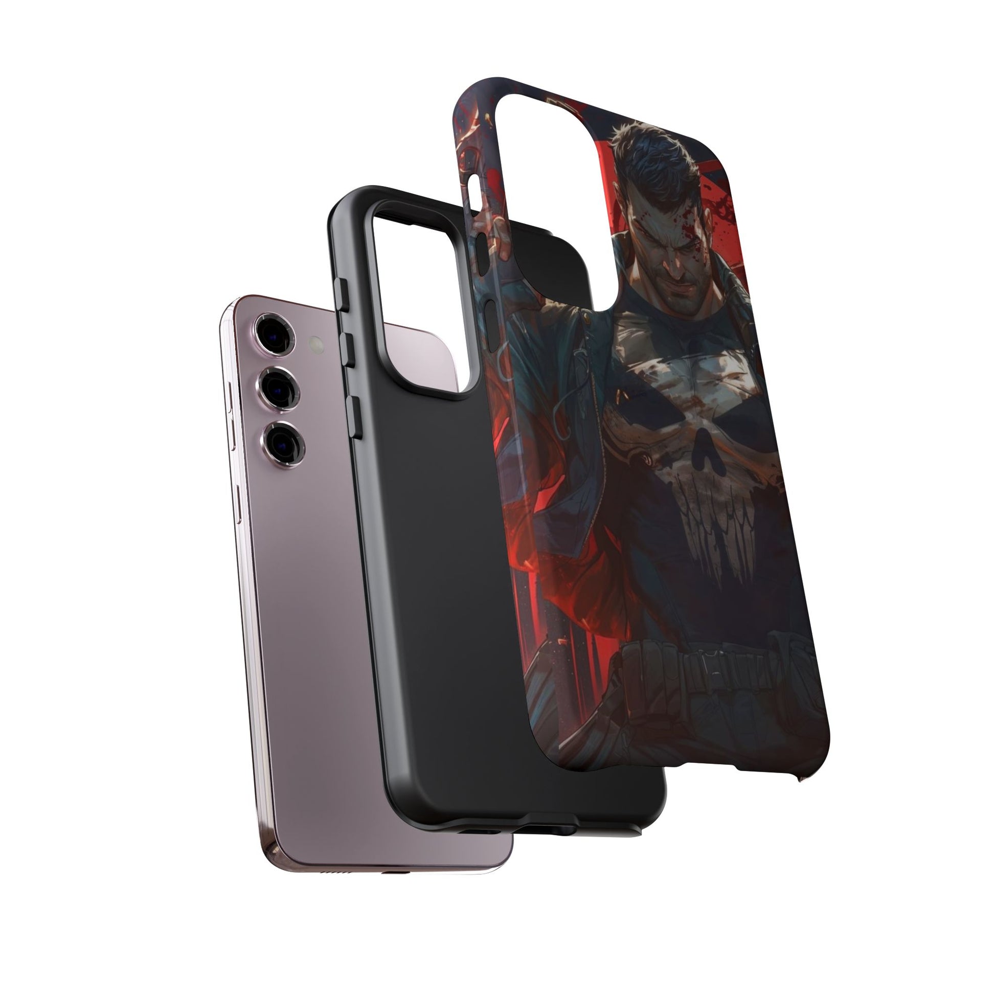 Punisher Tough Cases for iPhones, Samsung, and Pixel