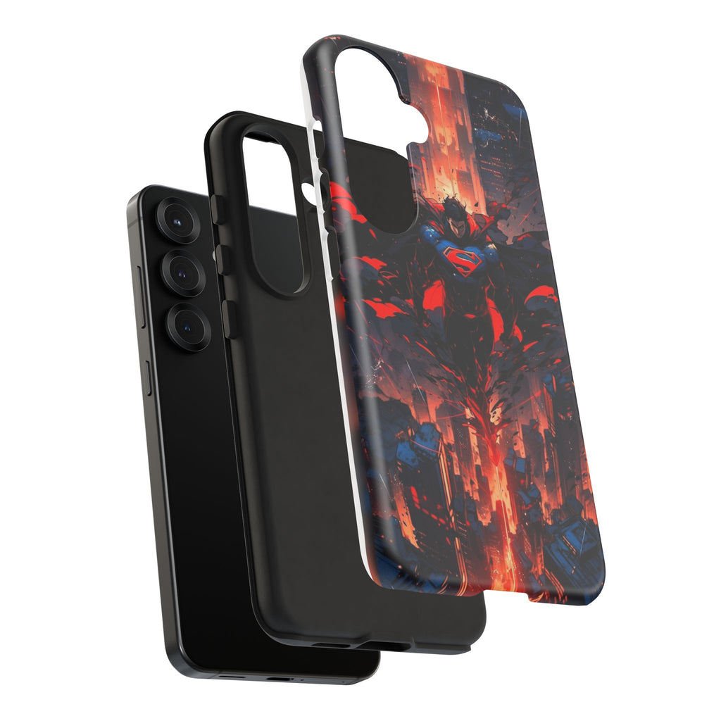 Anime Superman Tough Cases for iPhones, Samsung, and Pixel