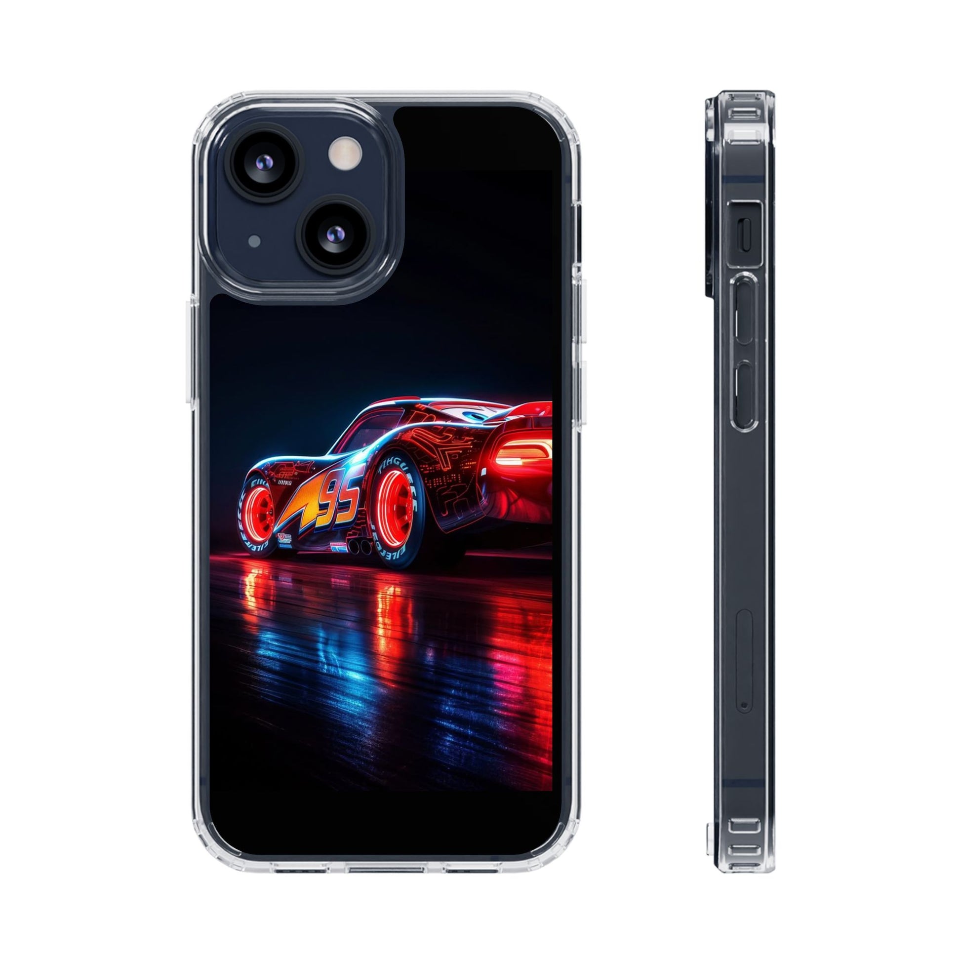 Lightning McQueen Themed Sports car Iphone, Samsung case