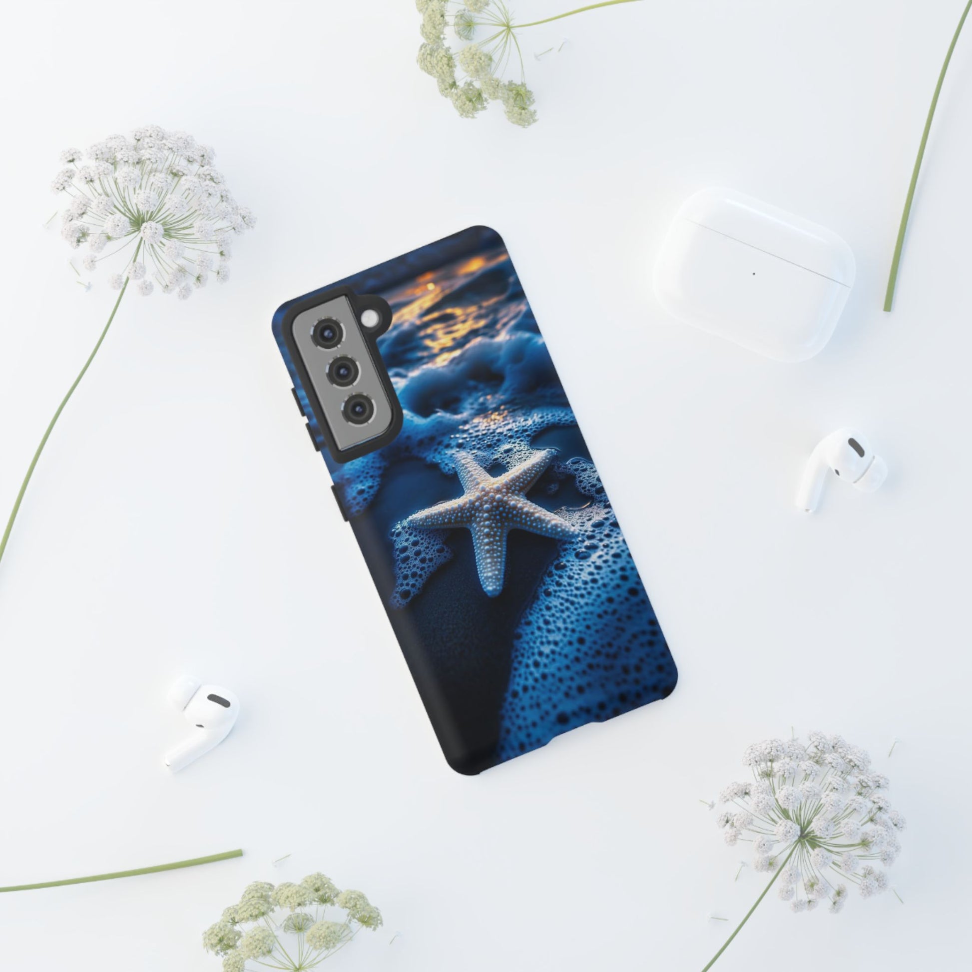 Starfish Beach Tough Cases for iPhones, Samsung, and Pixel