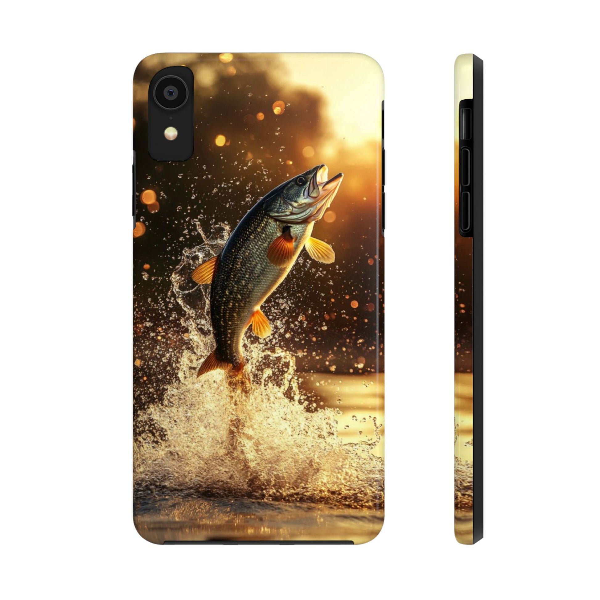 Jumping Bass Fish Theme Phone Cases for iPhones & Samsung Phones