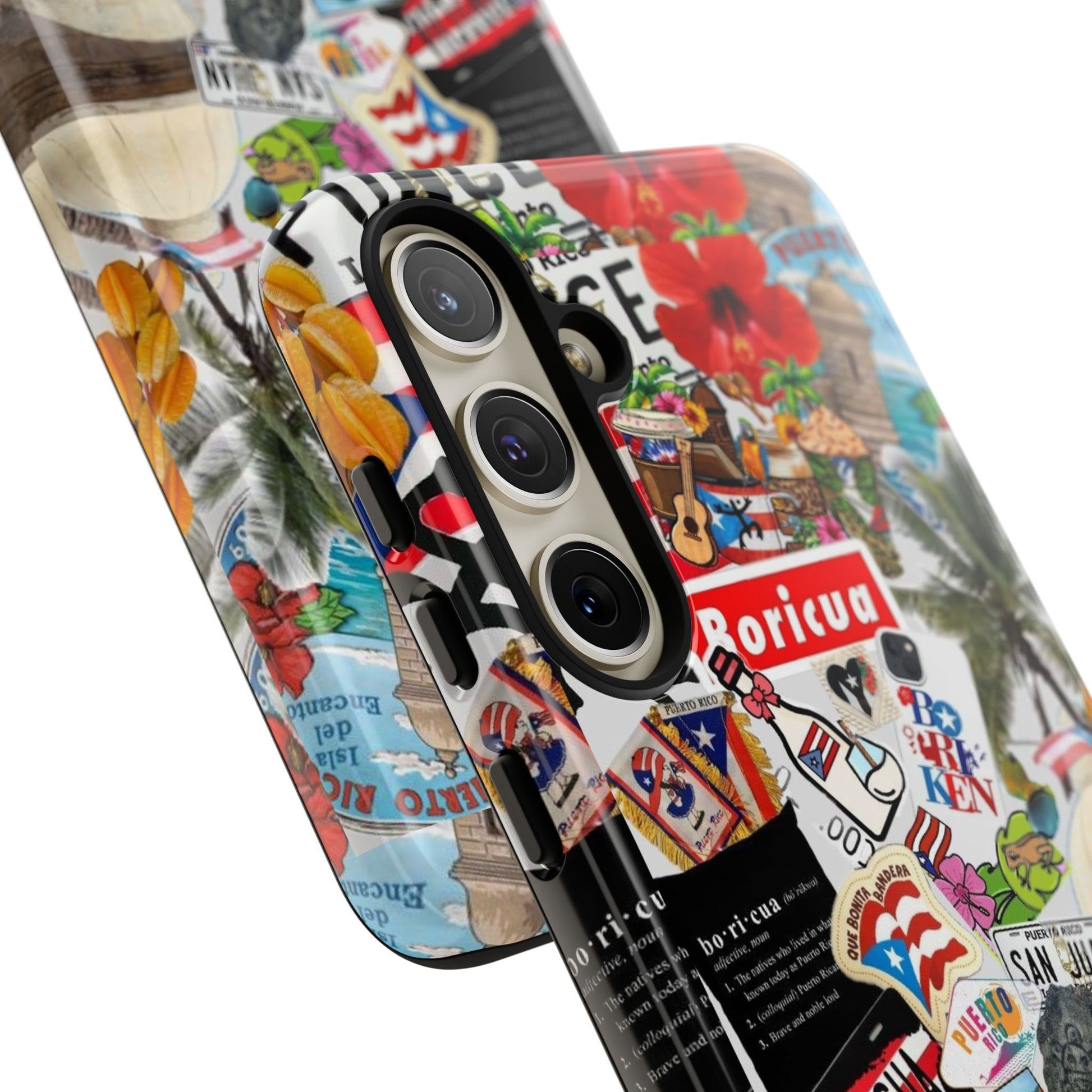 Puerto Rico Boricua Art Tough Cases for iPhones, Samsung, and Pixel