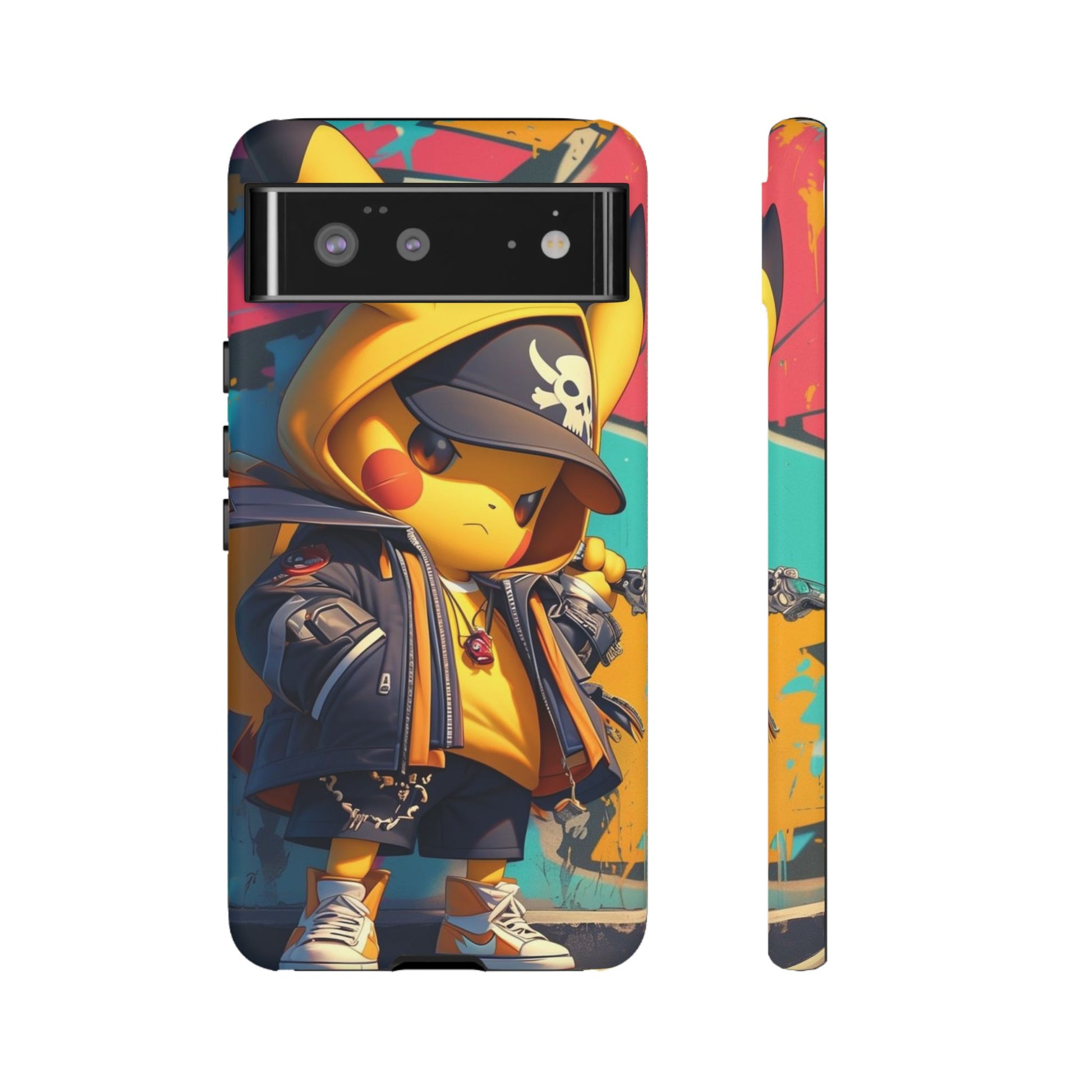 Cute Poke Bear Phone Case, Tough Cases for iPhones, Samsung, and Pixel