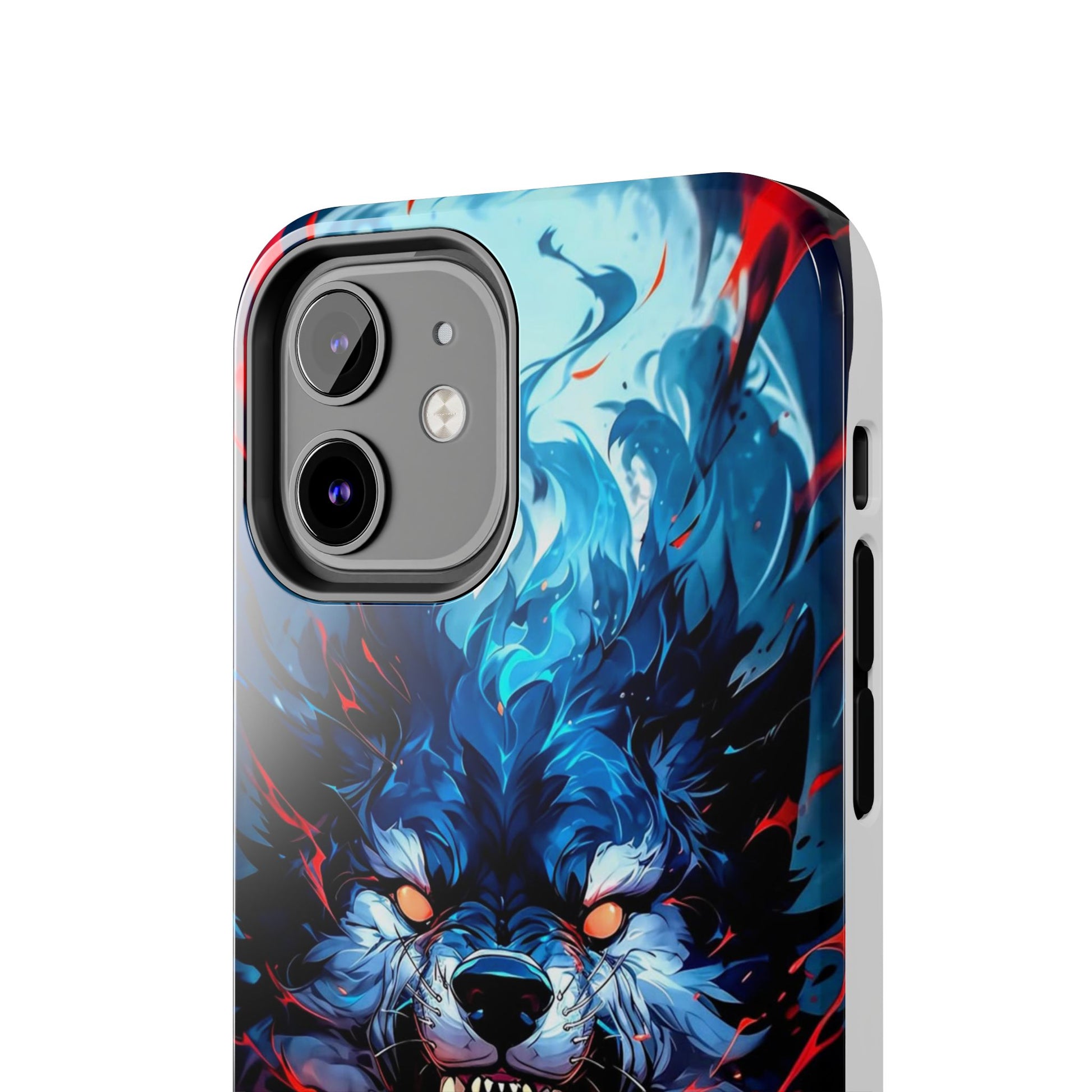 Aggressive Wolf Art Themed Tough Phone Cases for Iphones & Samsung Phones