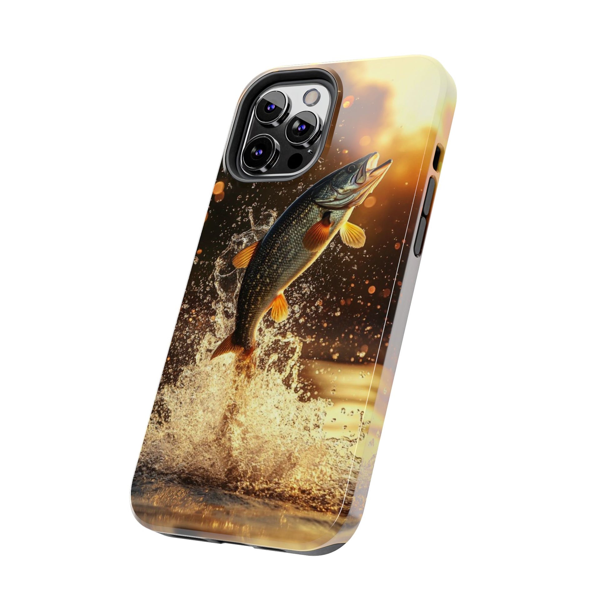 Jumping Bass Fish Theme Phone Cases for iPhones & Samsung Phones