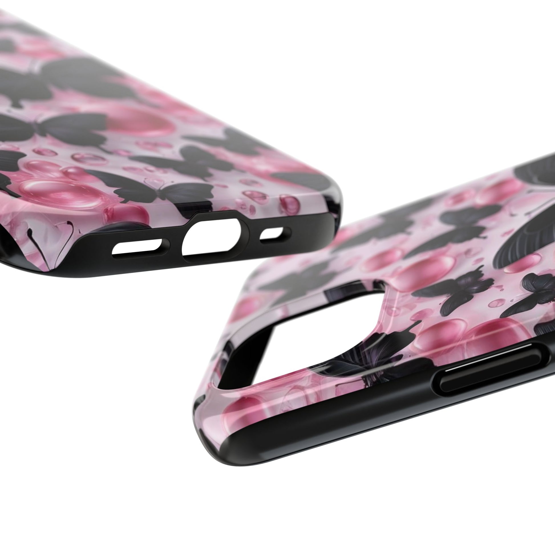 Pearls and Butterflies Theme Phone Cases for iPhones & Samsung Phones