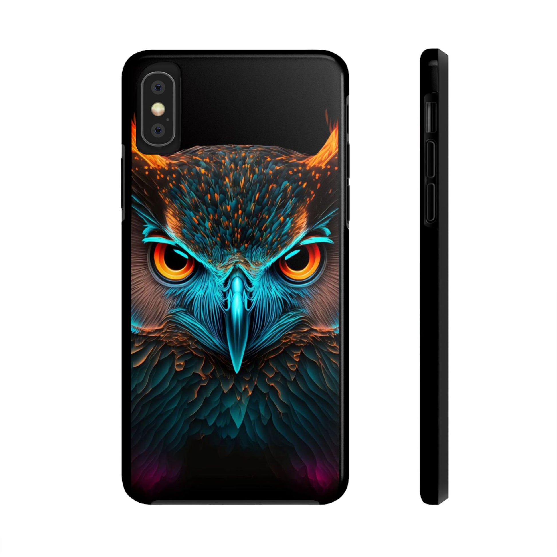 Neon Owl Theme Phone Cases for iPhones & Samsung Phones