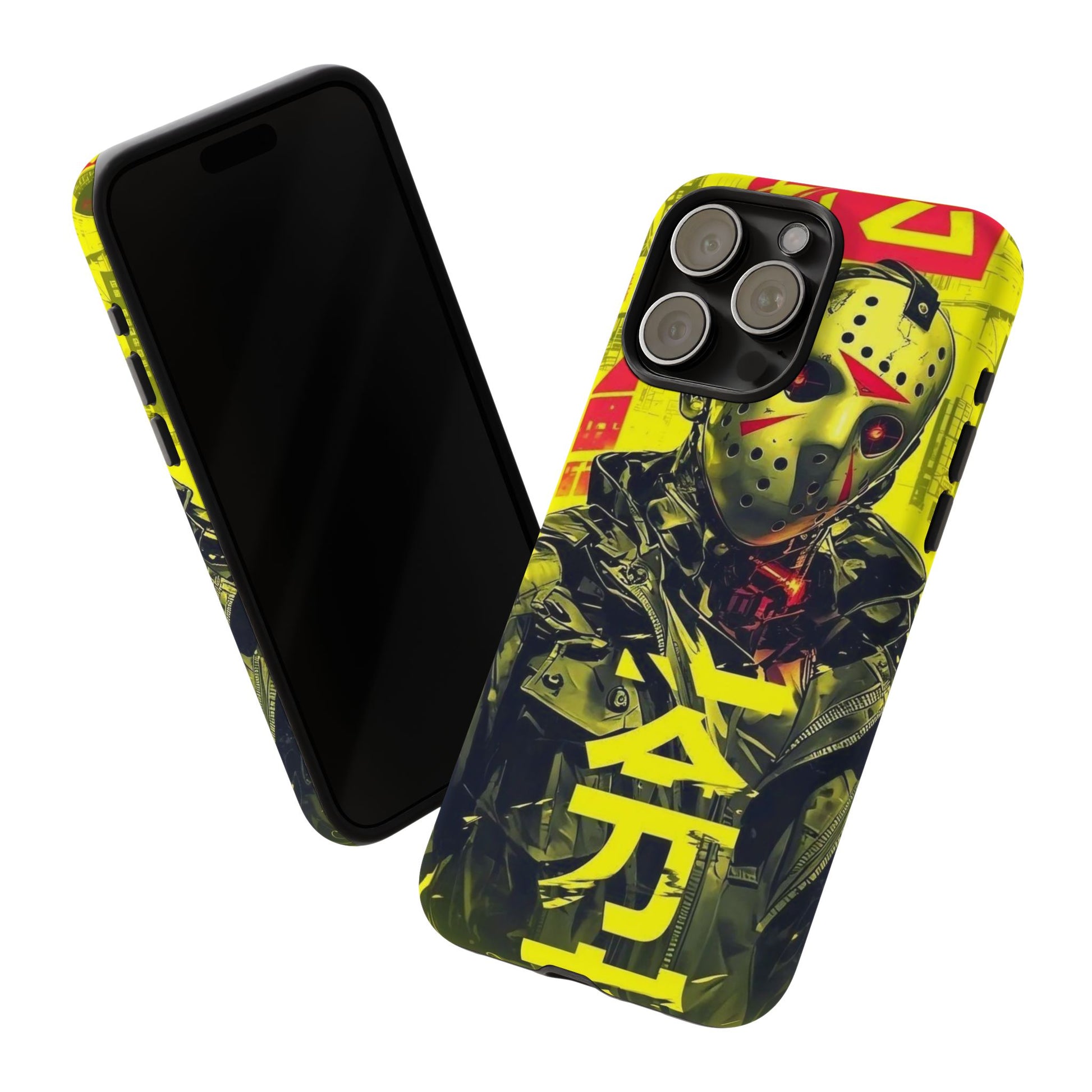 Cyberpunk X Jason Voorhees Tough Cases for iPhones, Samsung, and Pixel