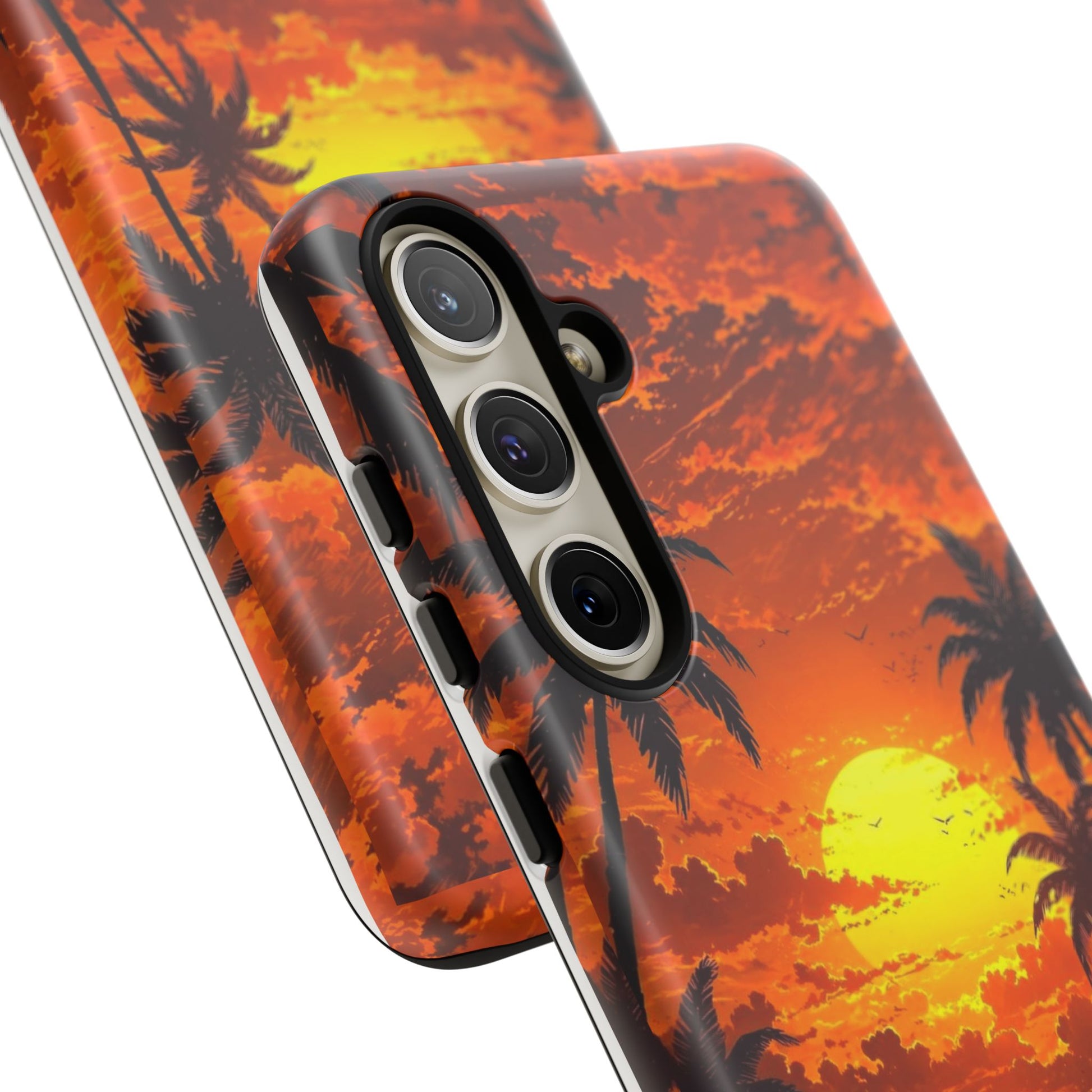 Beautiful Beach Sunset Tough Cases for iPhones, Samsung, and Pixel
