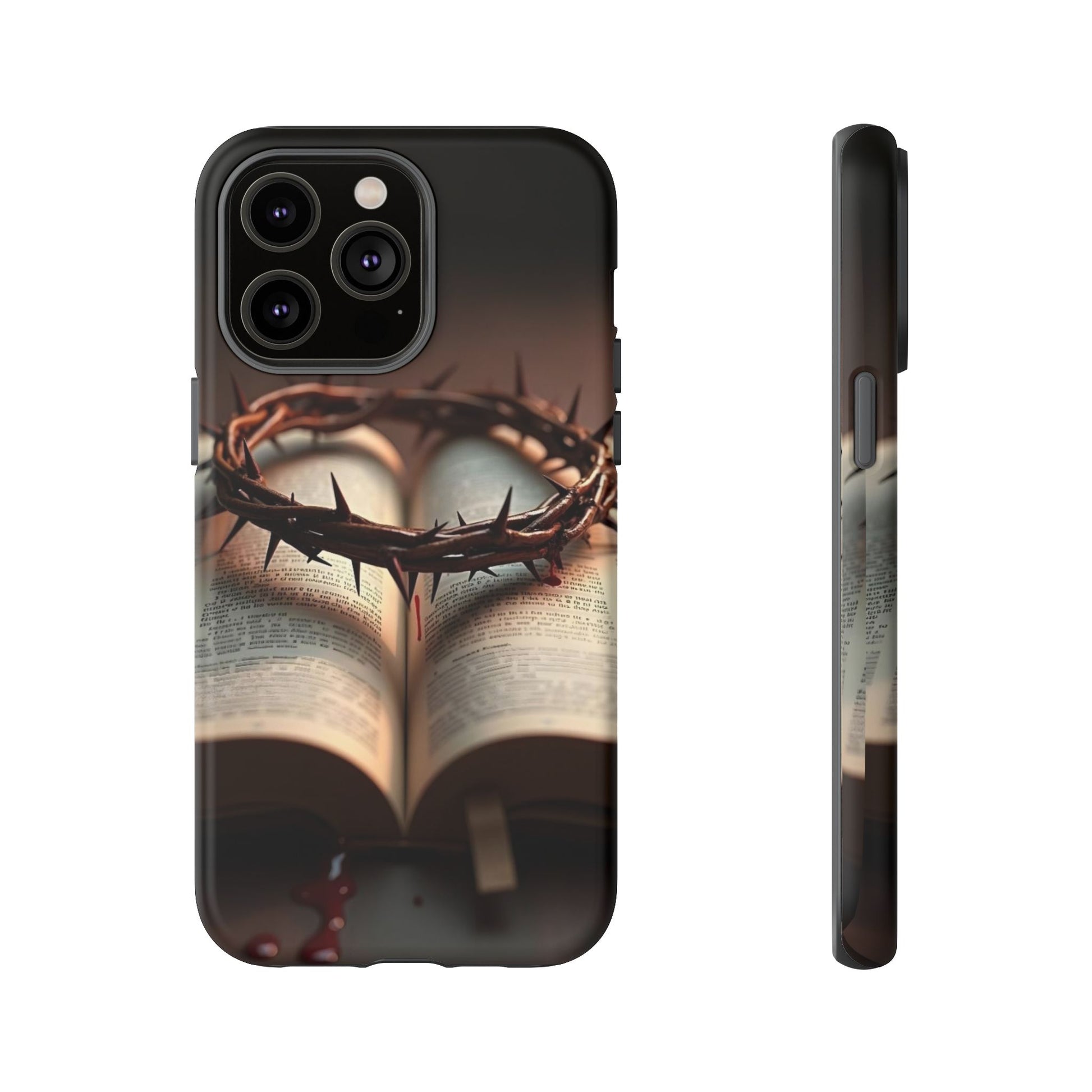 Crown of Thorns and Bible Christian Tough Cases for iPhones, Samsung, and Pixel