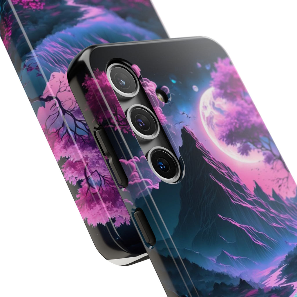 Cherry Blossoms in Japan Themed Tough Phone Cases for Iphones & Samsung Phones