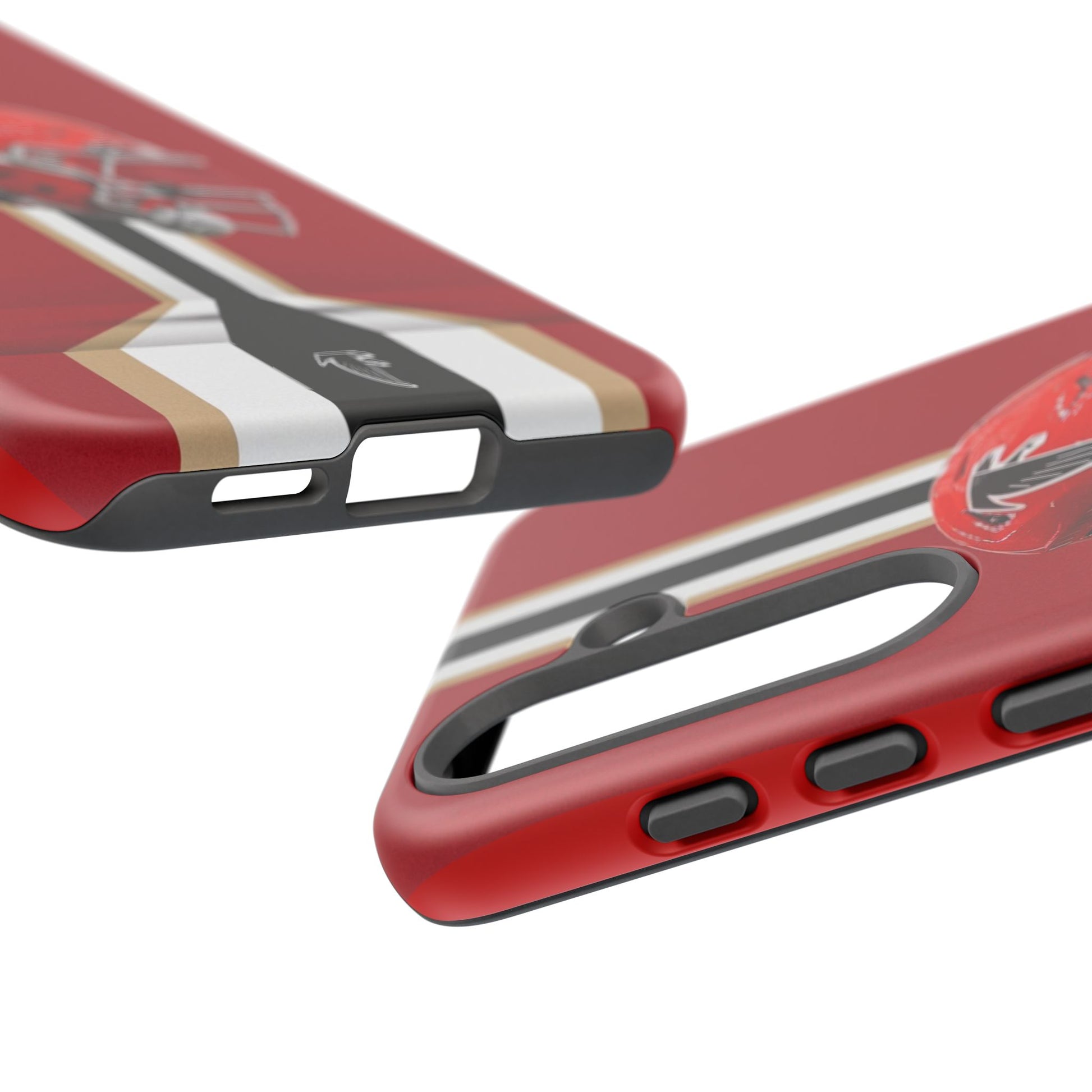 Atlanta Falcons Football Helmet Logo Tough Cases for iPhones, Samsung, and Pixel