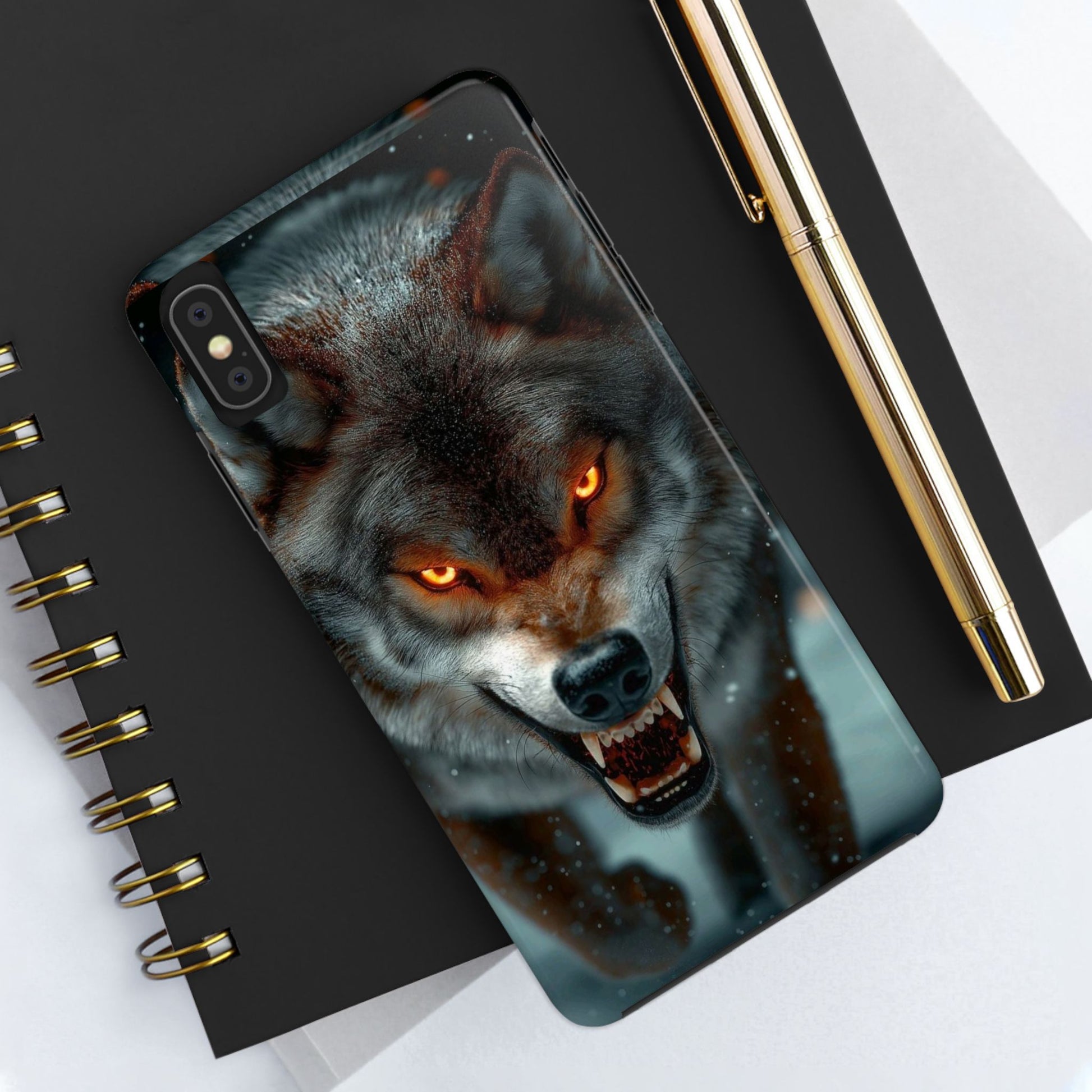 Alpha Male Wolf Themed Tough Phone Cases for Iphones & Samsung Phones