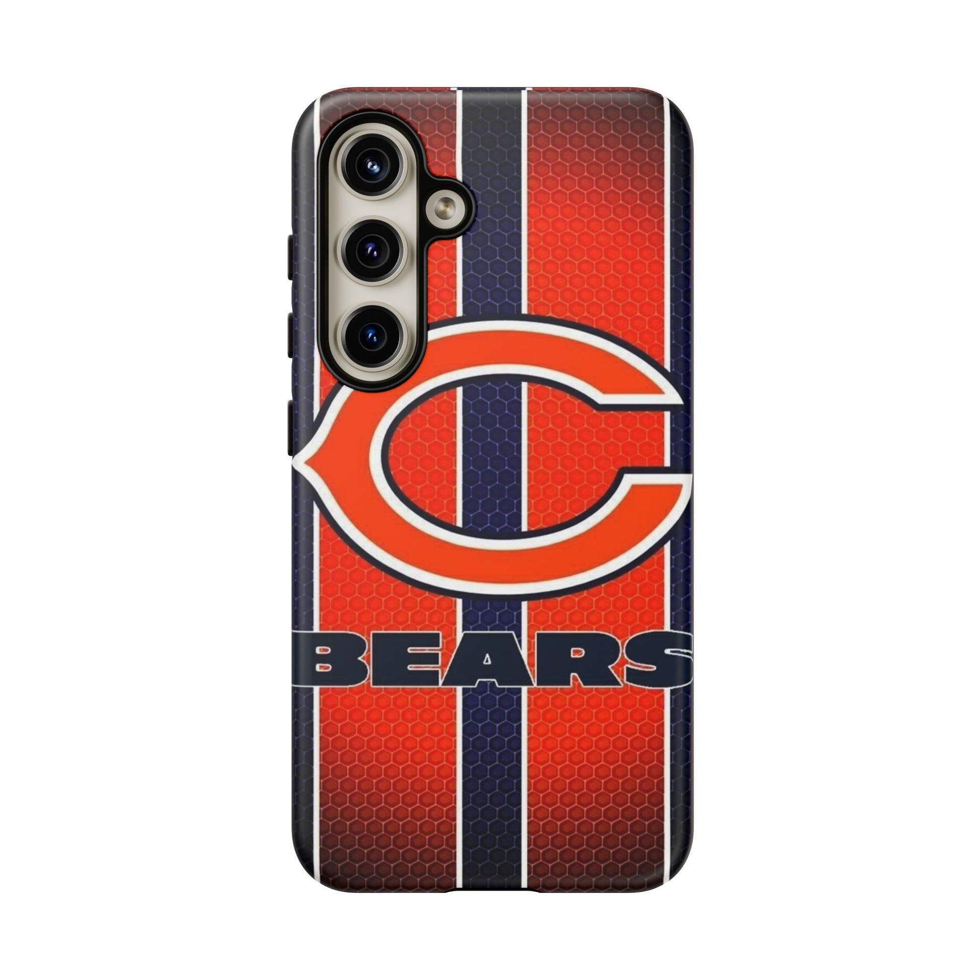 Chicago Bears Stripes Football Phone Case, Tough Cases for iPhones, Samsung, and Pixel