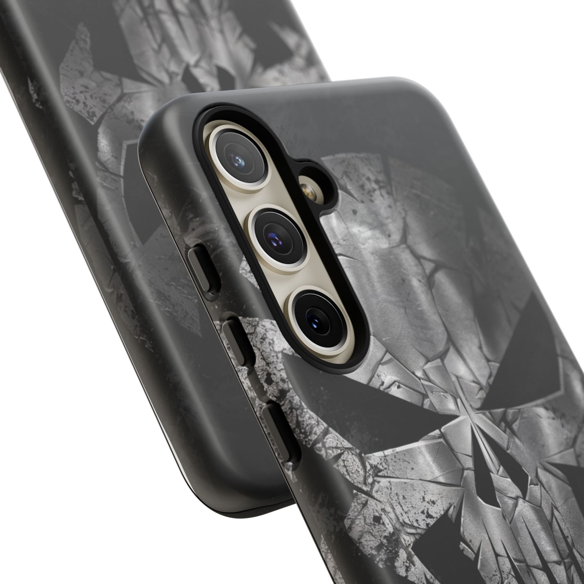 The Punisher Logo Art Tough Cases for iPhones, Samsung, and Pixel