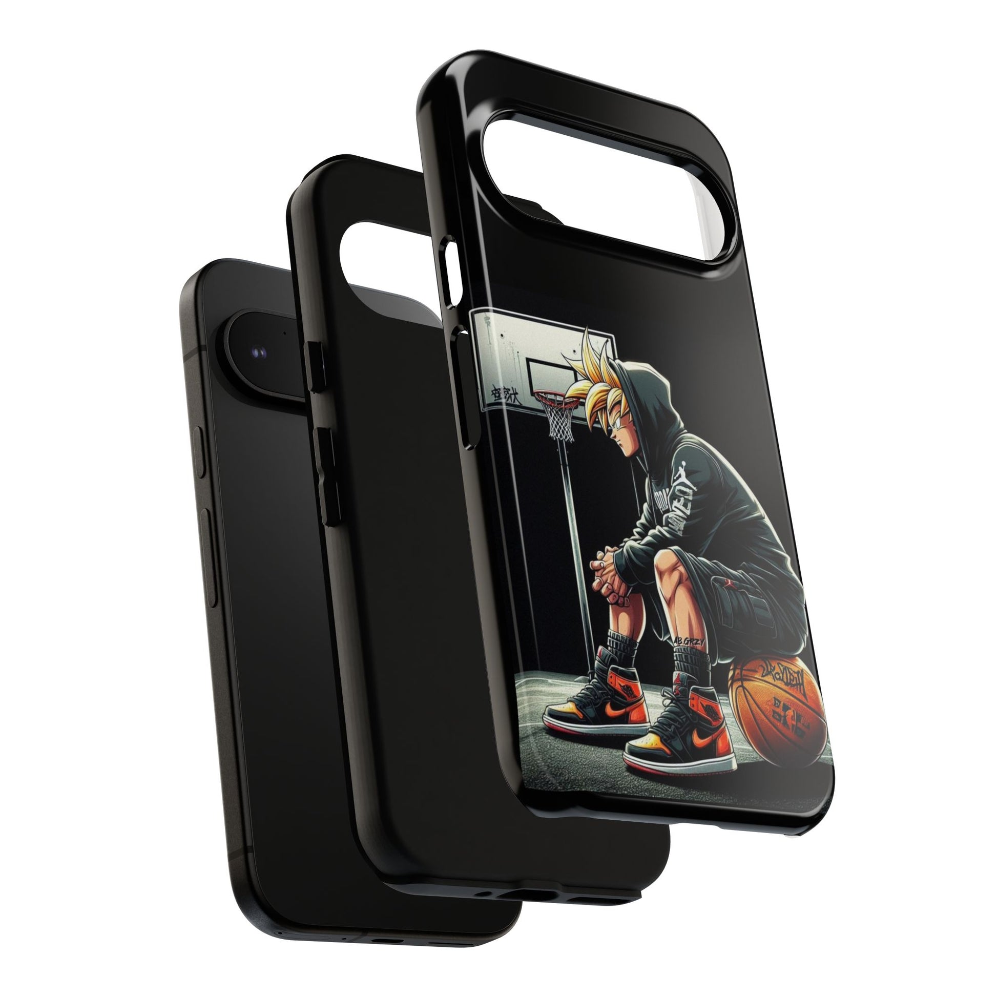 Son Goku Basketball Tough Cases for iPhones, Samsung, and Pixel