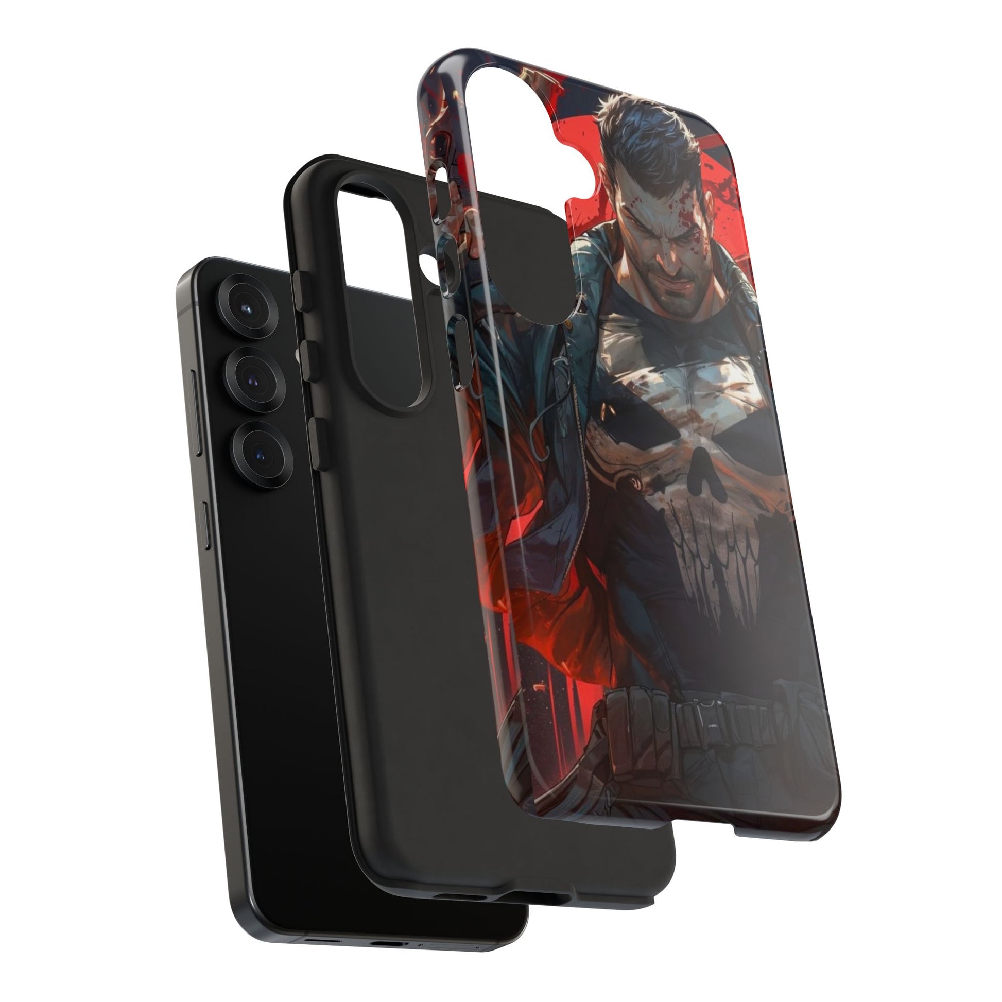 Punisher Tough Cases for iPhones, Samsung, and Pixel
