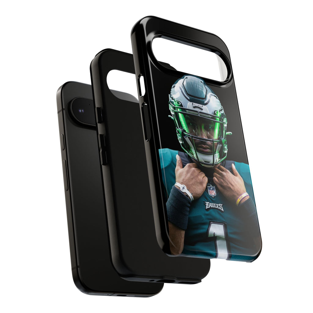 Eagles Football Jalen Hurts Tough Cases for iPhones, Samsung, and Pixel