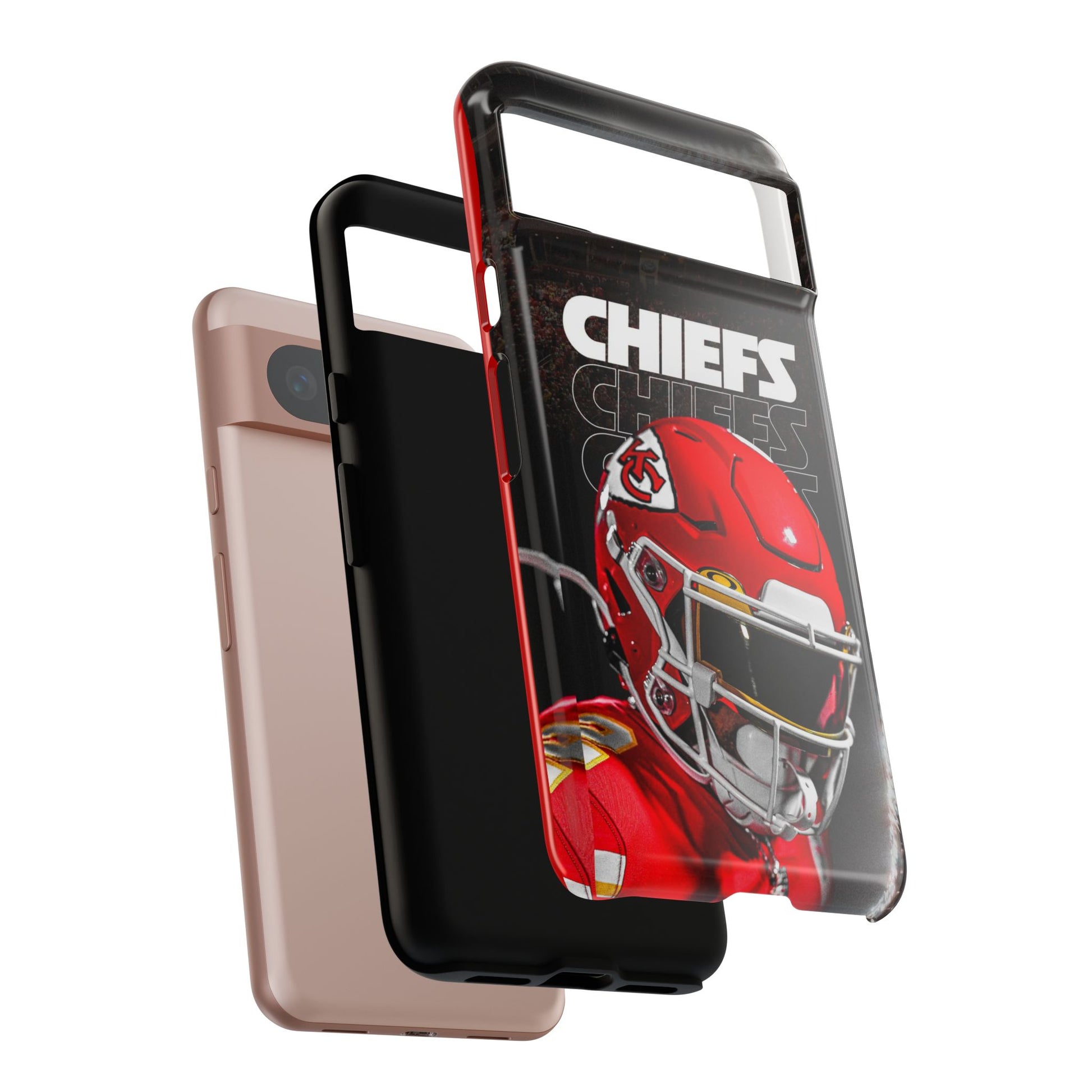 Kansas City Chiefs Football Helmet Logo Tough Cases for iPhones, Samsung, and Pixel