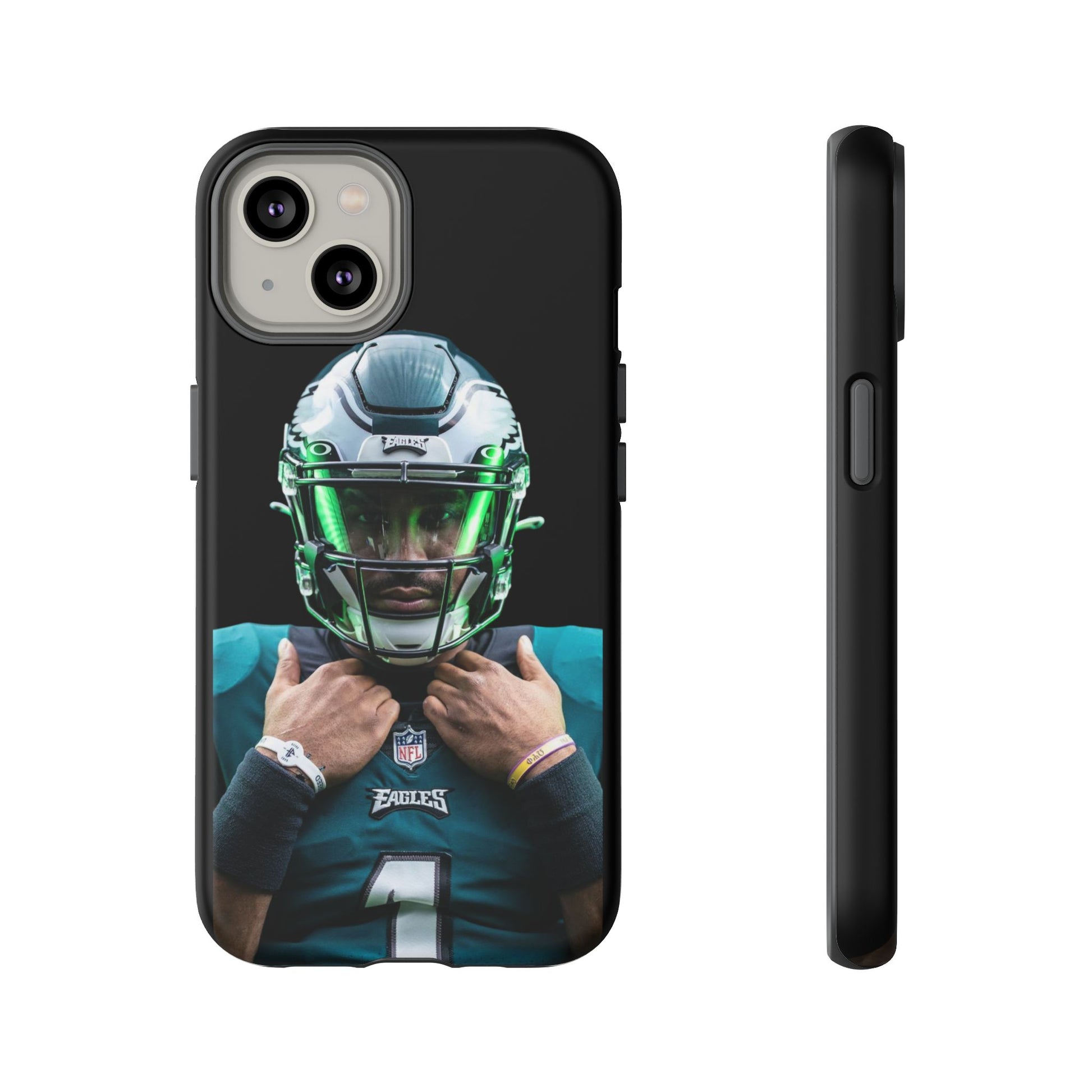 Eagles Football Jalen Hurts Tough Cases for iPhones, Samsung, and Pixel