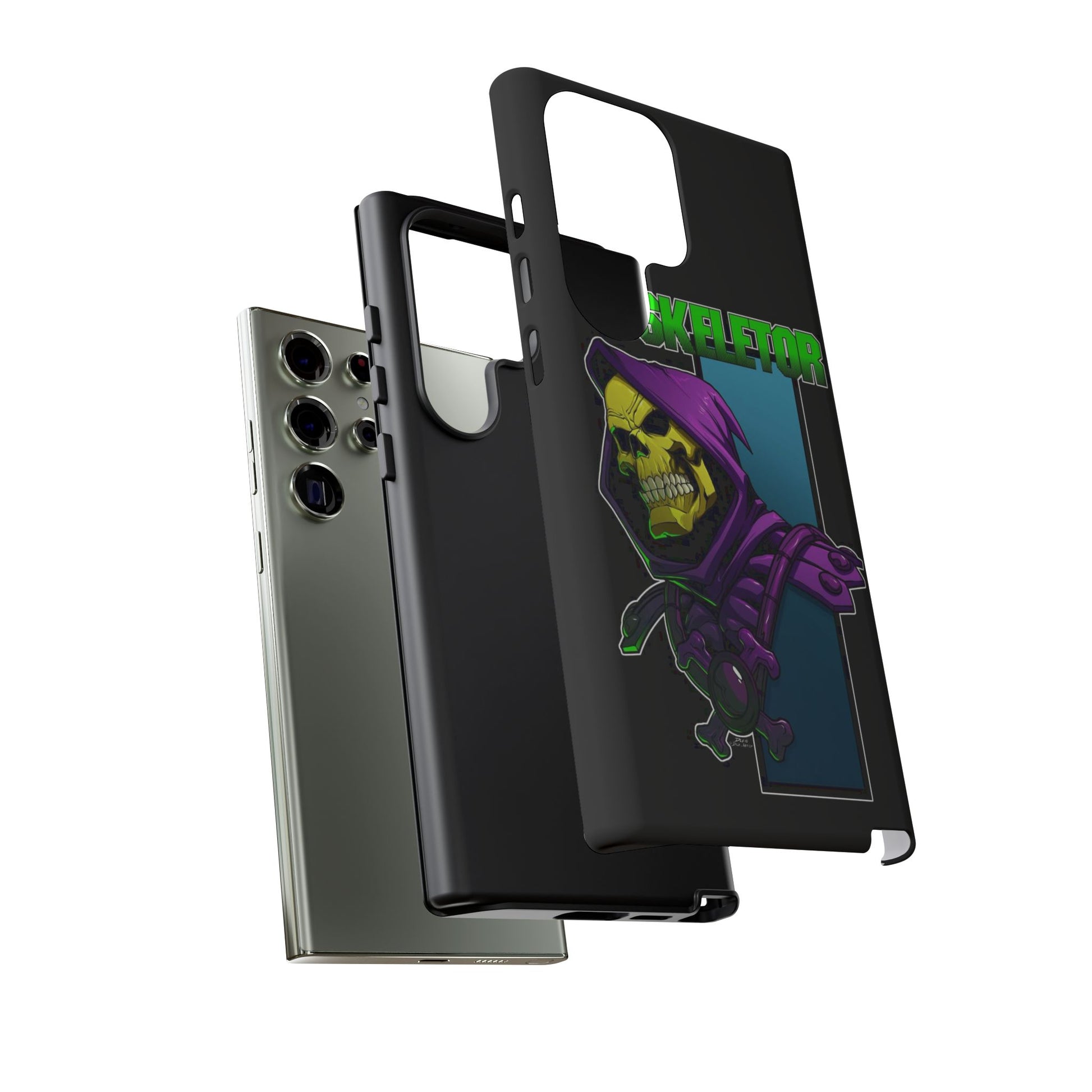 Skeletor Tough Cases for iPhones, Samsung, and Pixel