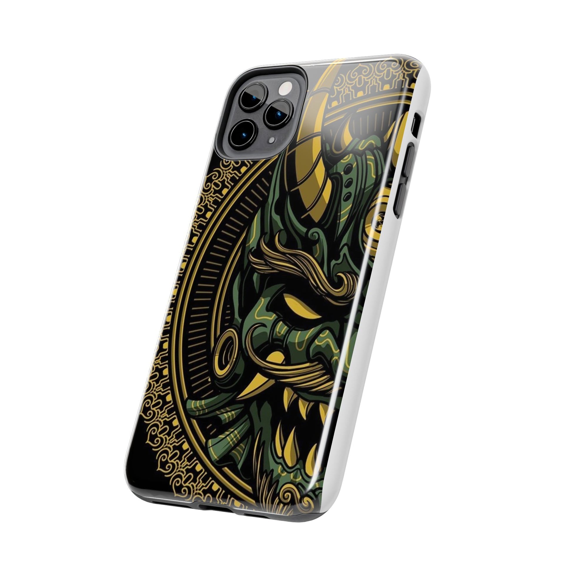 Kabuki Mask Theme Phone Cases for Iphones & Samsung Durable
