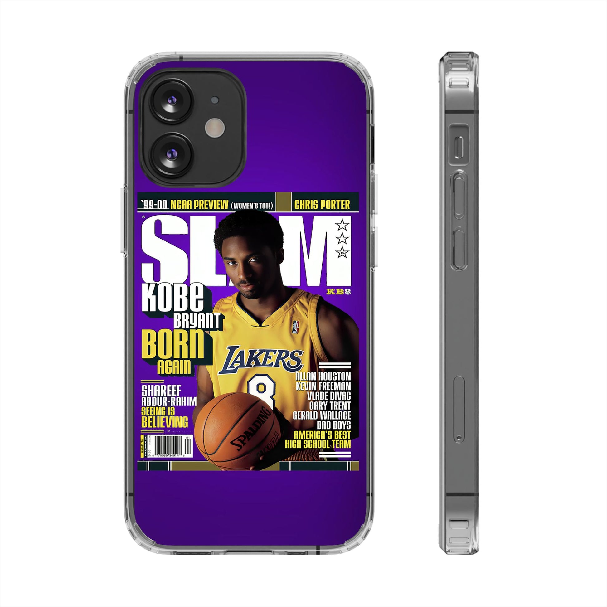 SLAM Cover Kobe Basketball Inspired design Clear Phone Cases