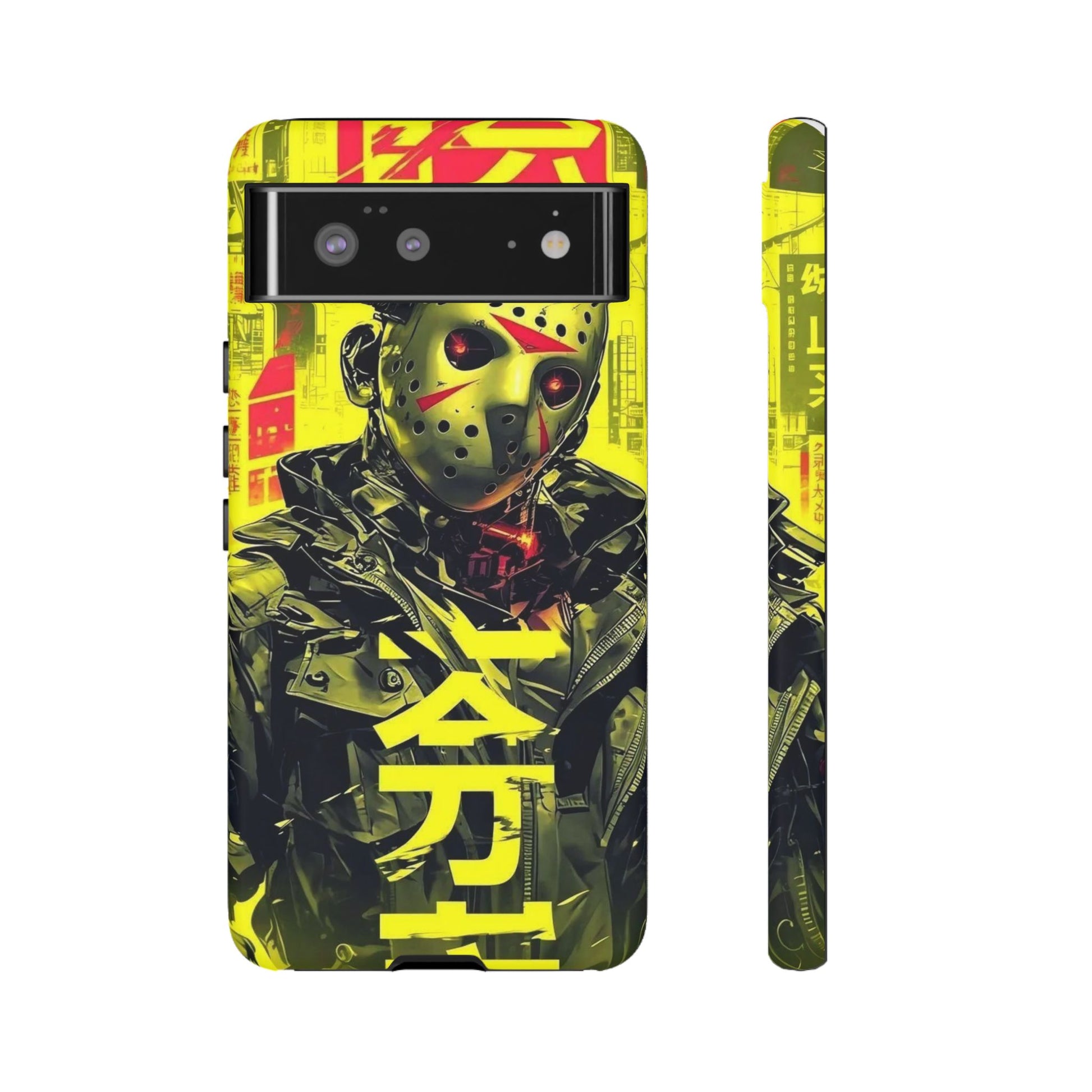 Cyberpunk X Jason Voorhees Tough Cases for iPhones, Samsung, and Pixel