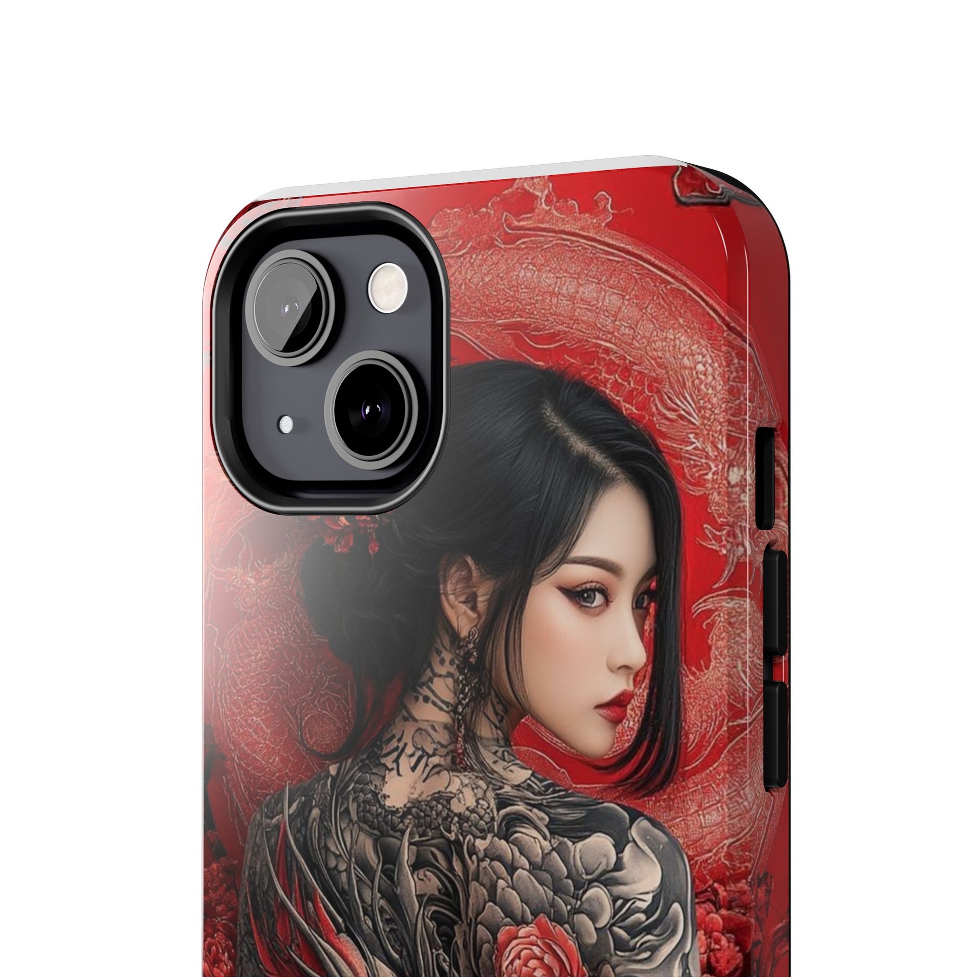 Japanese Geisha Tattooed Girl Phone Cases for Iphones & Samsung Durable