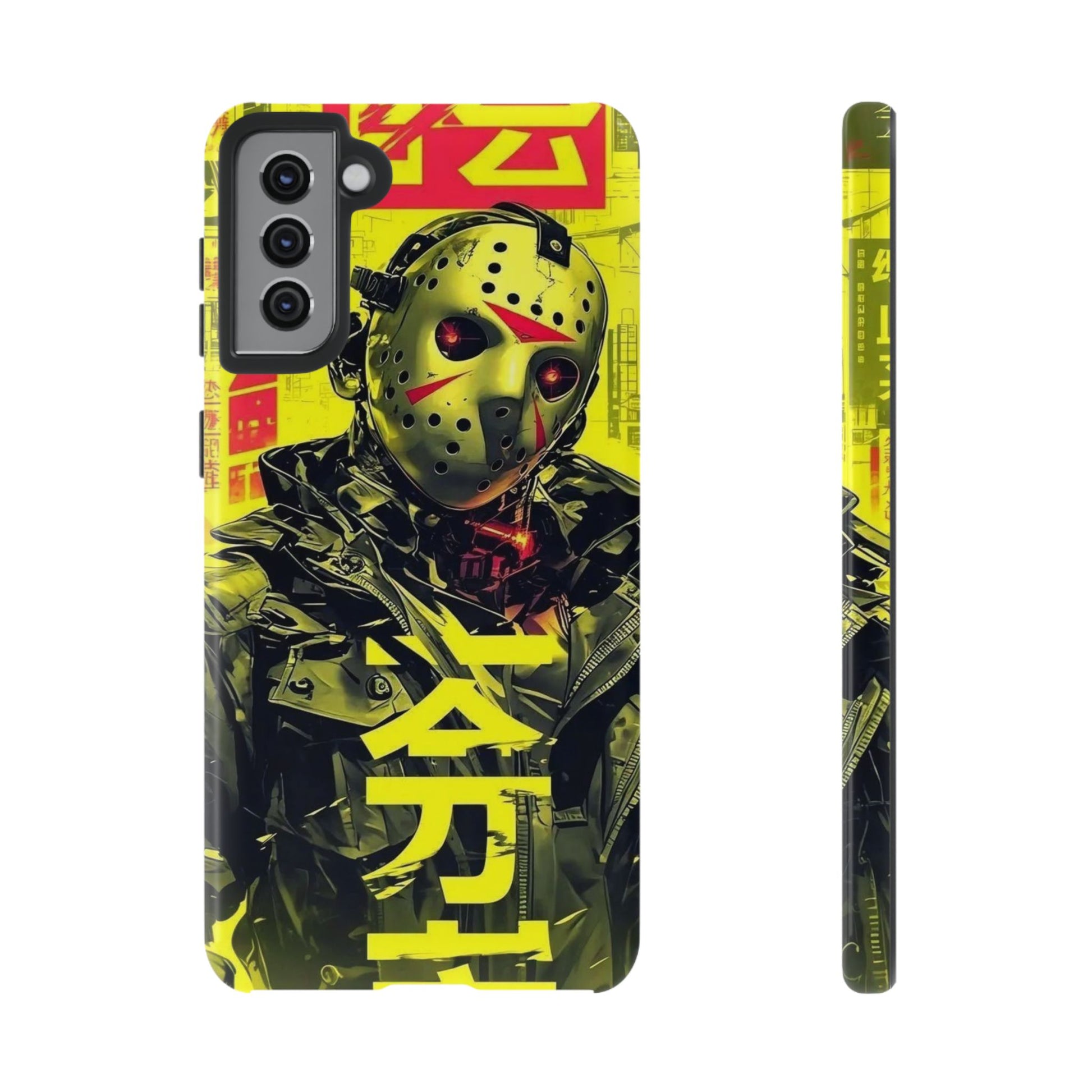Cyberpunk X Jason Voorhees Tough Cases for iPhones, Samsung, and Pixel