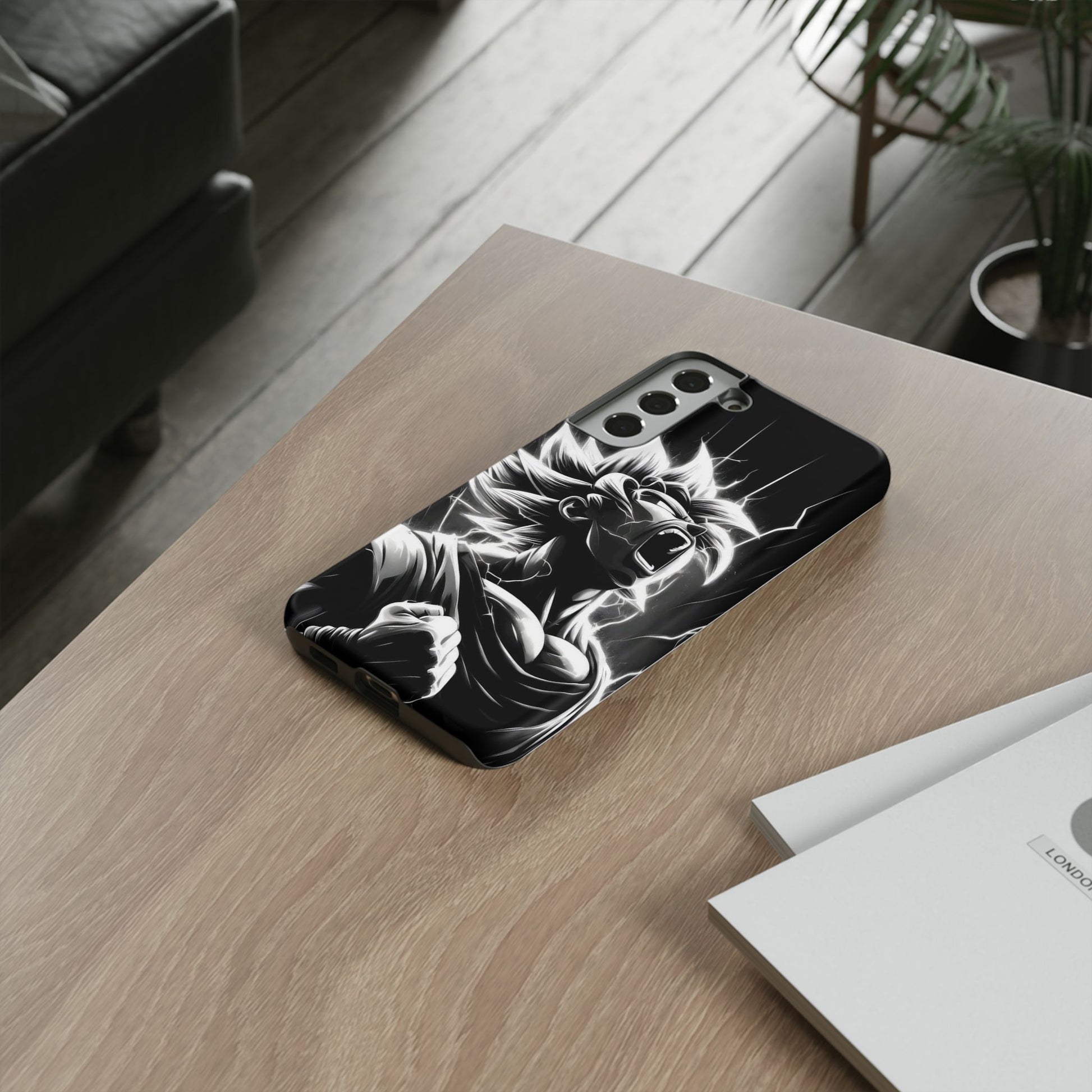 Anime Saiyan Rage Dragon ball Z Tough Cases for iPhones, Samsung, and Pixel