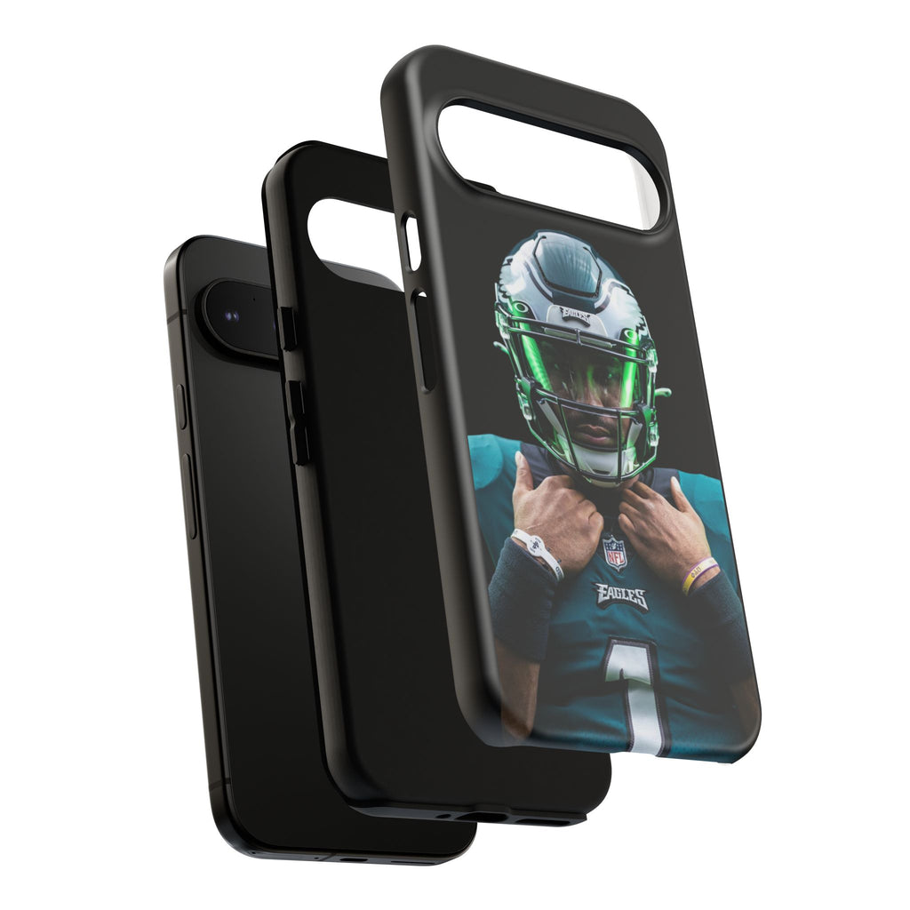Eagles Football Jalen Hurts Tough Cases for iPhones, Samsung, and Pixel