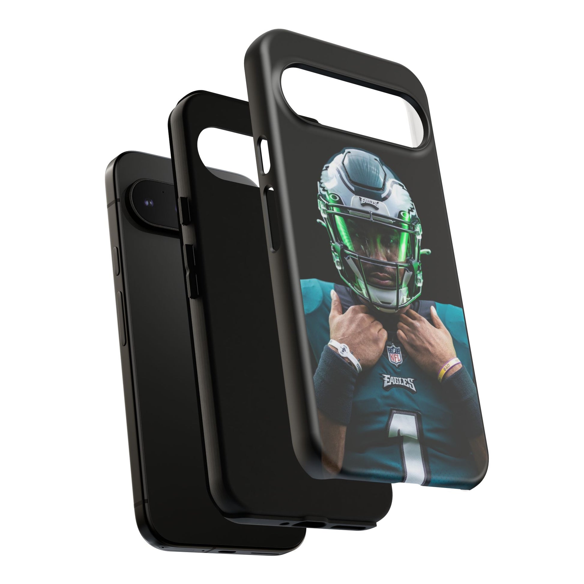 Eagles Football Jalen Hurts Tough Cases for iPhones, Samsung, and Pixel