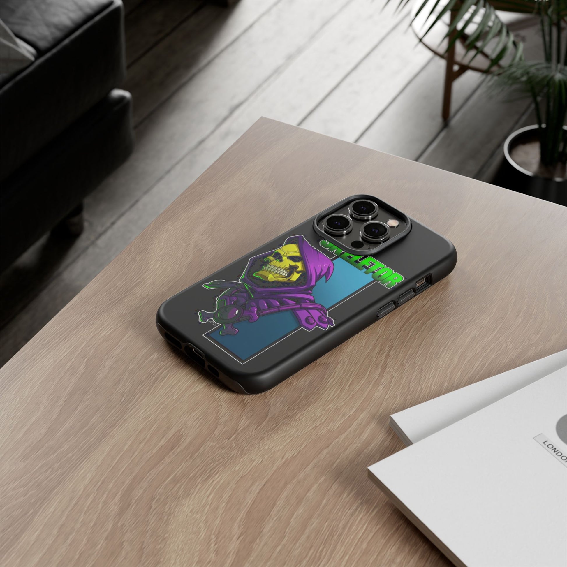 Skeletor Tough Cases for iPhones, Samsung, and Pixel