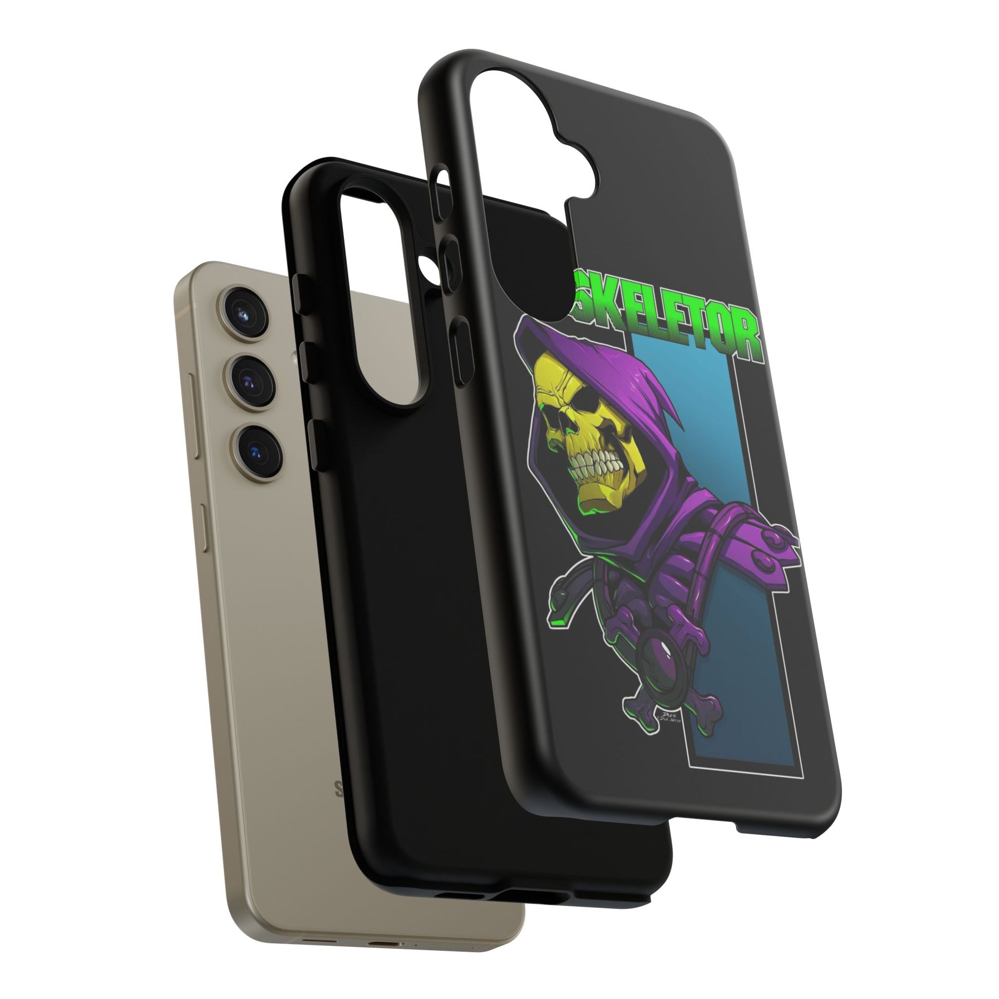 Skeletor Tough Cases for iPhones, Samsung, and Pixel