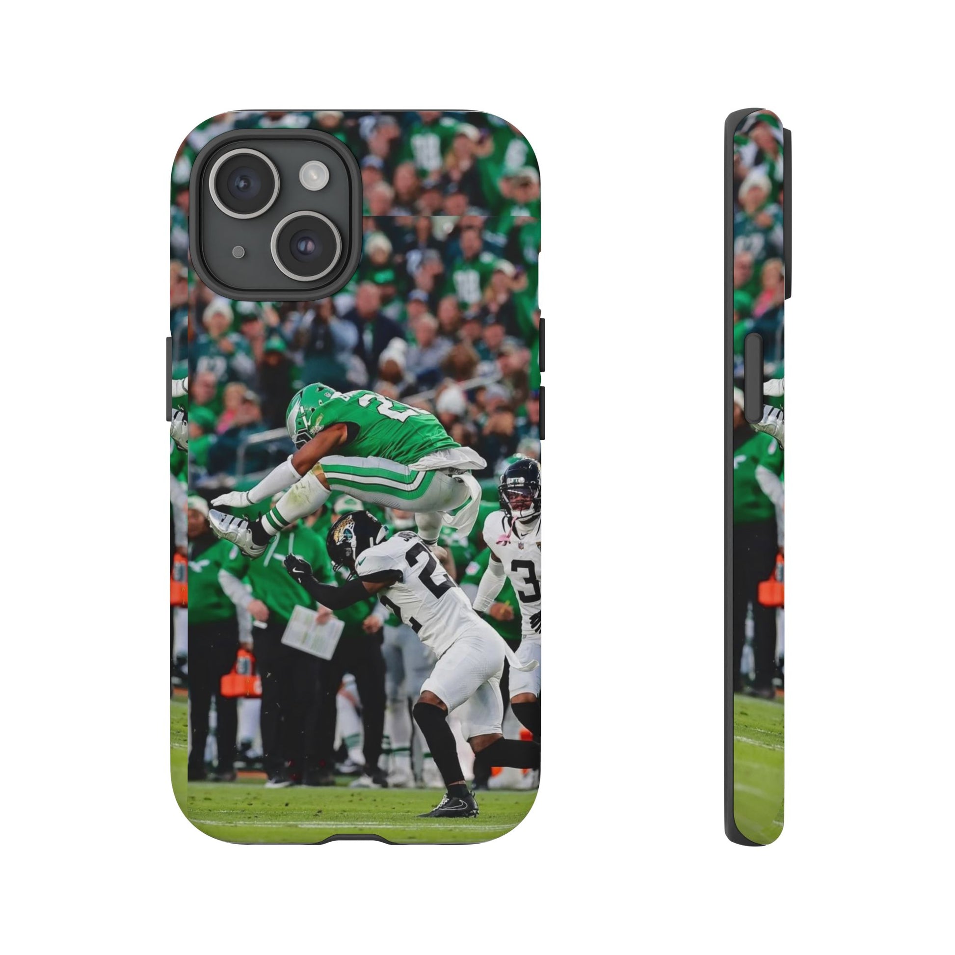 Saquon Barkley The Huddle Eagles Football Tough Cases for iPhones, Samsung, and Pixel