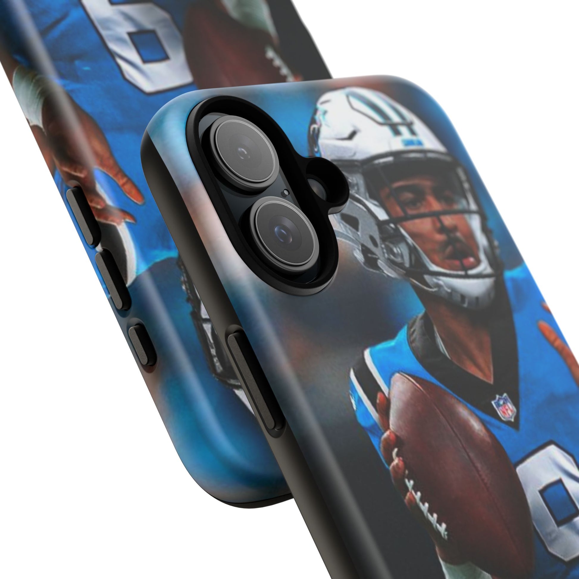 Carolina Panthers Bryce Young Football Tough Cases for iPhones, Samsung, and Pixel